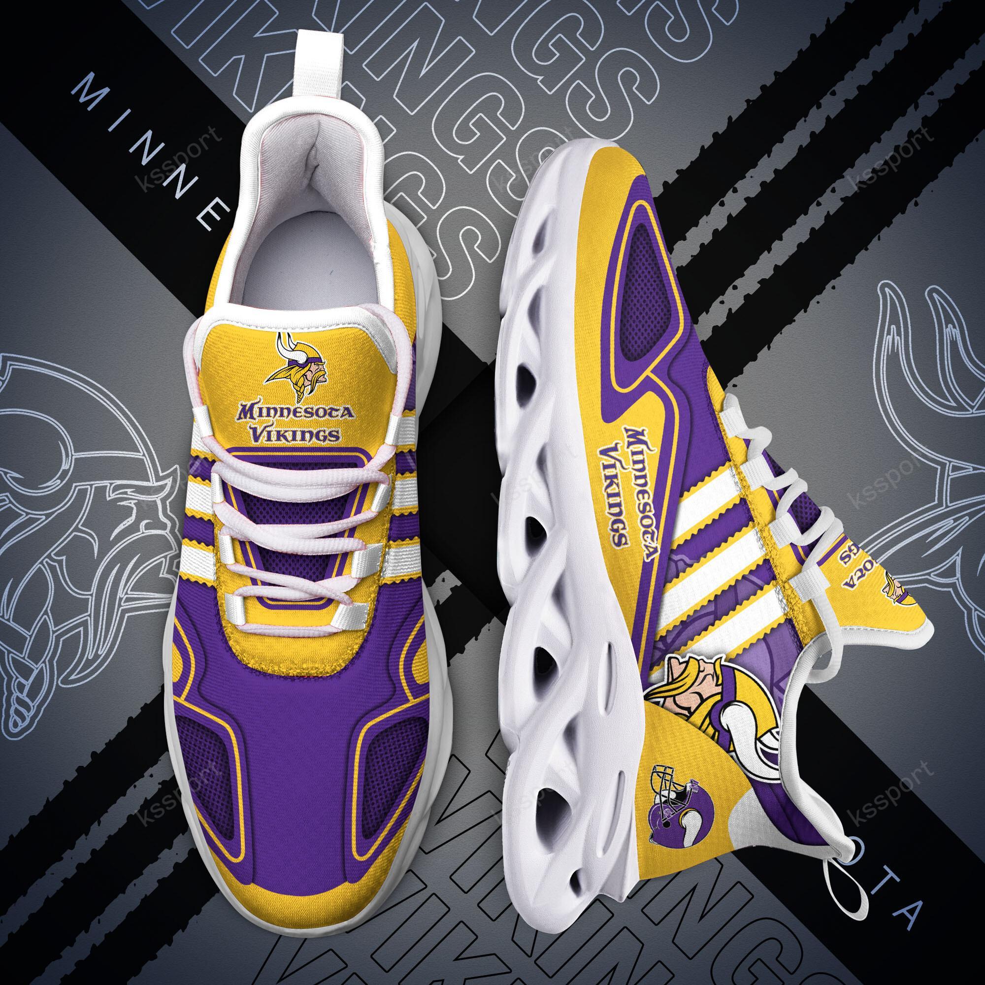 Personalized Minnesota Vikings Max Soul Shoes Sneakers for Men And Women – NFL Football Fan Shoes, Team Sneakers