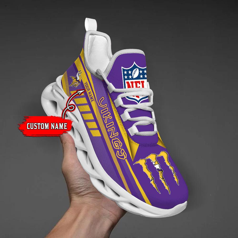 Personalized Minnesota Vikings Max Soul Shoes Sneakers for Men And Women – NFL Football Fan Shoes, Team Sneakers