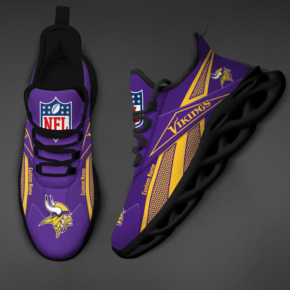 Personalized Minnesota Vikings Max Soul Shoes Sneakers for Men And Women – NFL Football Fan Shoes, Team Sneakers - Image 3