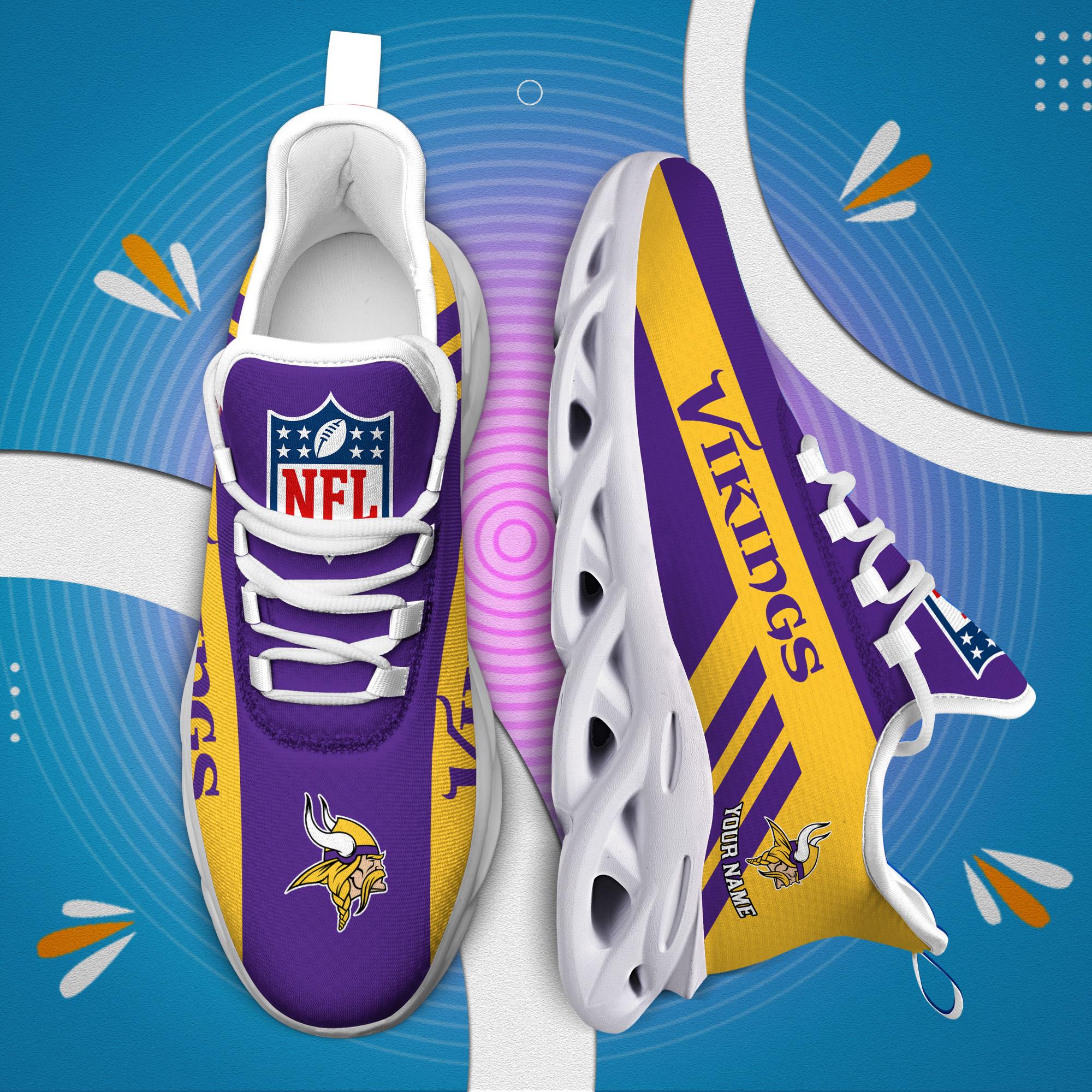 Personalized Minnesota Vikings Max Soul Shoes Sneakers for Men And Women – NFL Football Fan Shoes, Team Sneakers - Image 7