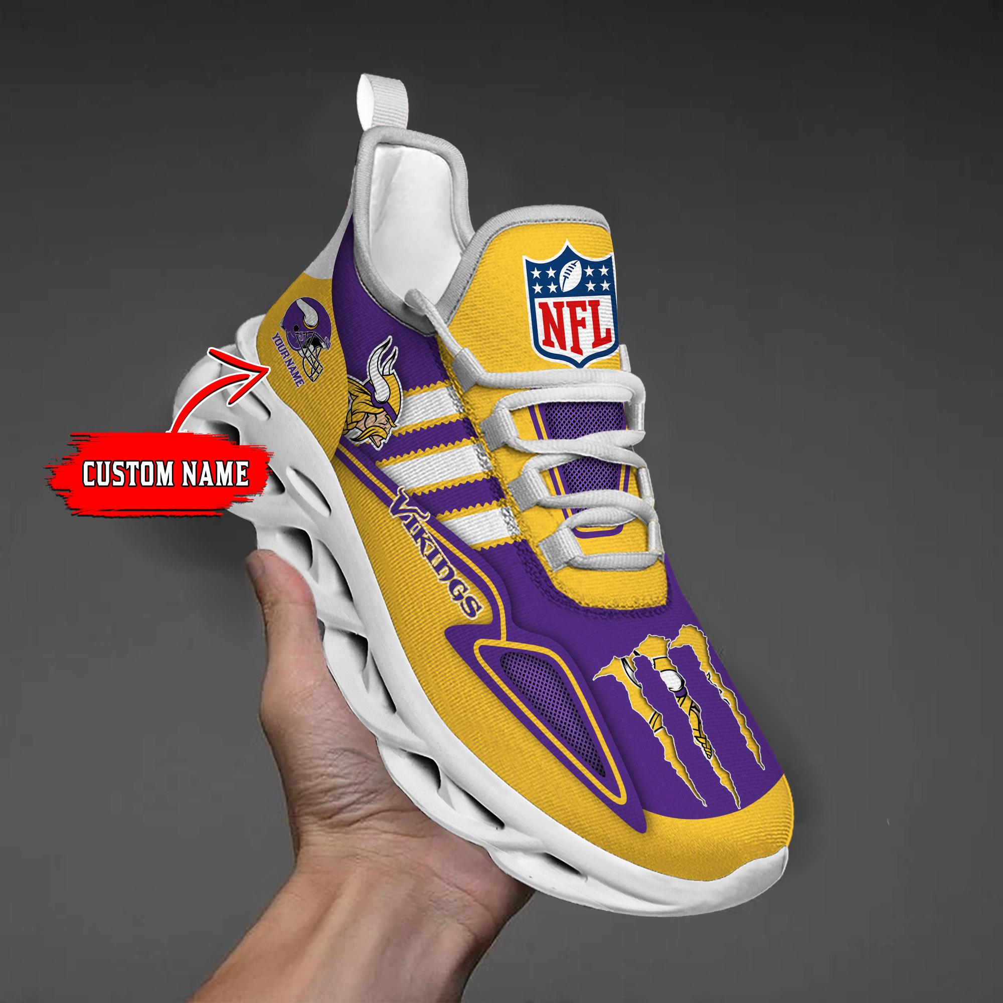 Personalized Minnesota Vikings Max Soul Shoes Sneakers for Men And Women – NFL Football Fan Shoes, Team Sneakers