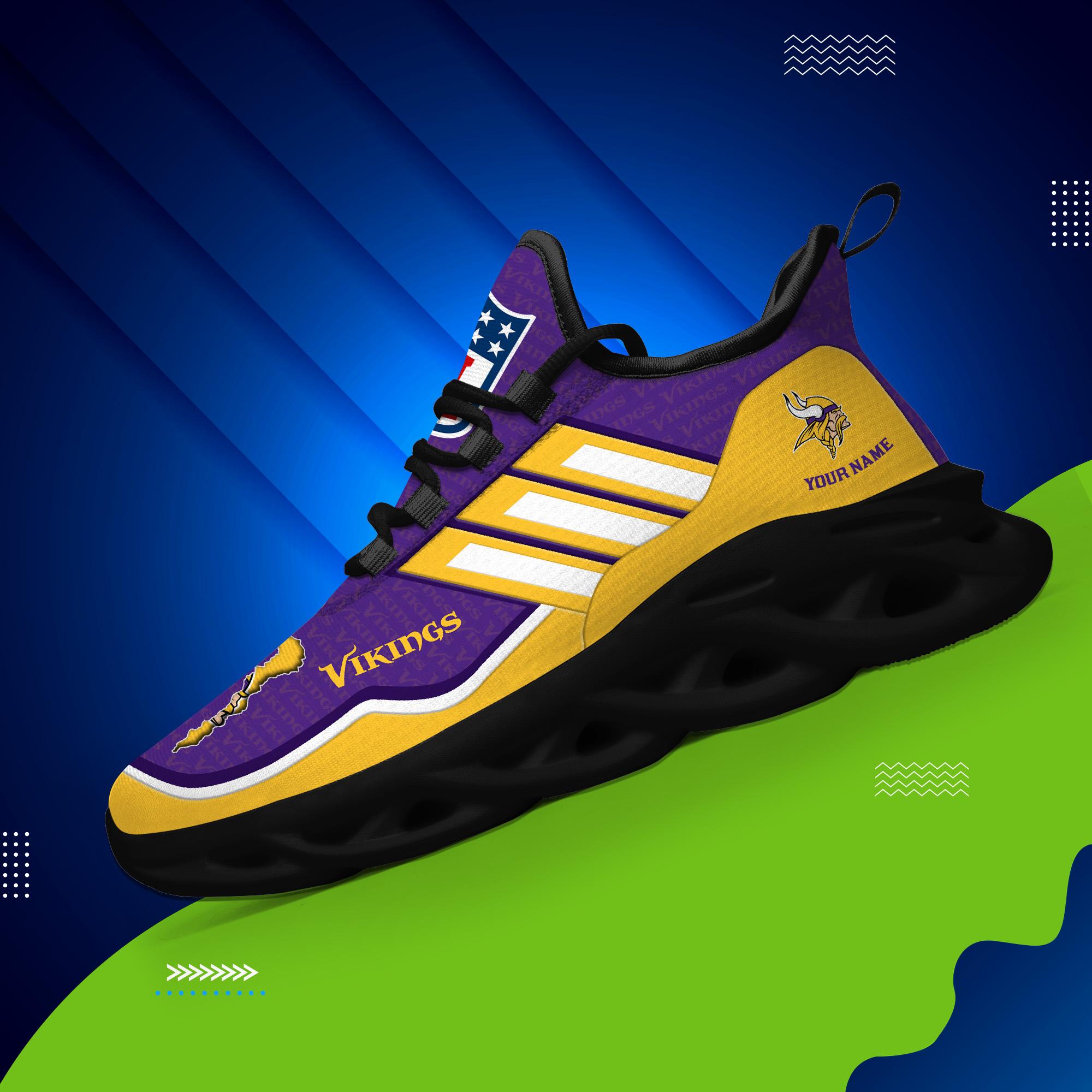 Personalized Minnesota Vikings Max Soul Shoes Sneakers for Men And Women – NFL Football Fan Shoes, Team Sneakers - Image 3