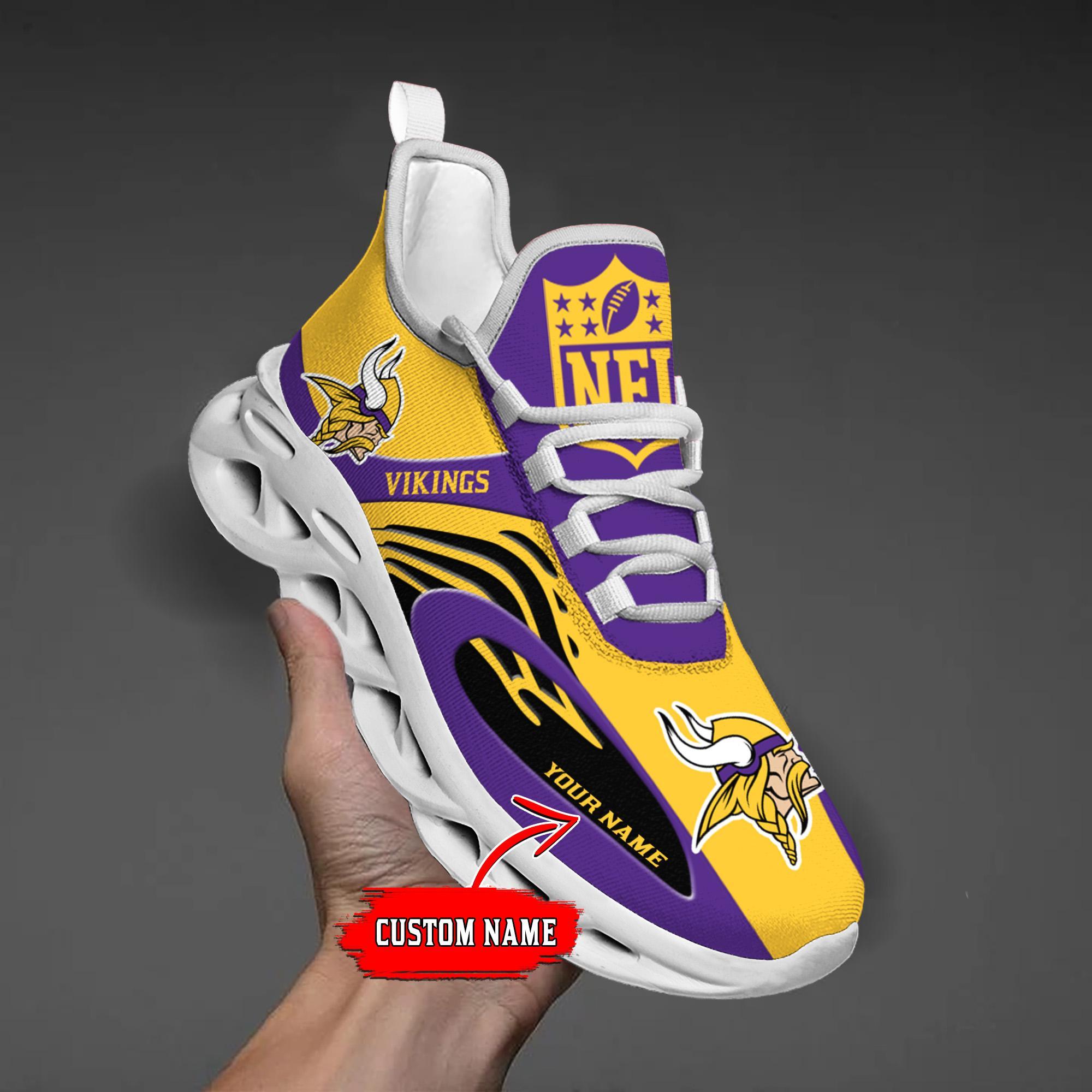 Personalized Minnesota Vikings Max Soul Shoes Sneakers for Men And Women – NFL Football Fan Shoes, Team Sneakers - Image 3