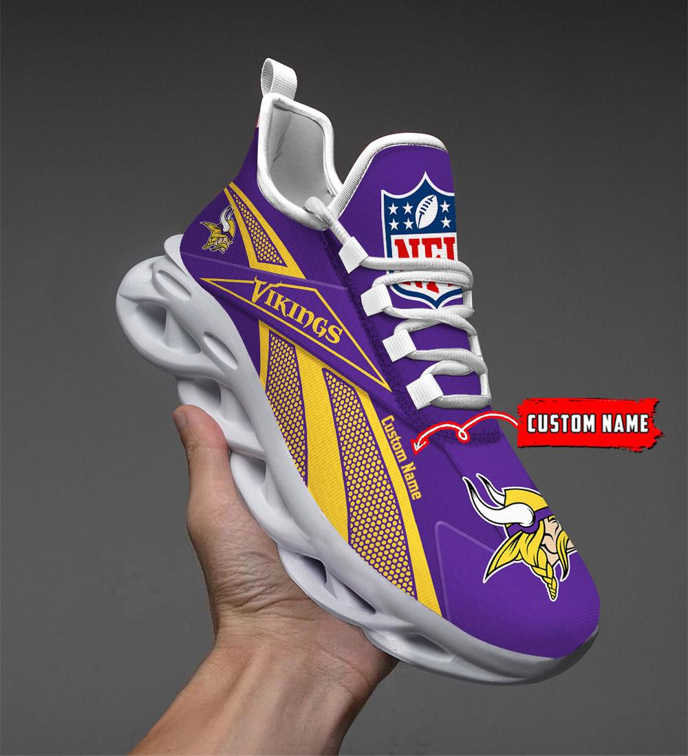 Personalized Minnesota Vikings Max Soul Shoes Sneakers for Men And Women – NFL Football Fan Shoes, Team Sneakers - Image 4