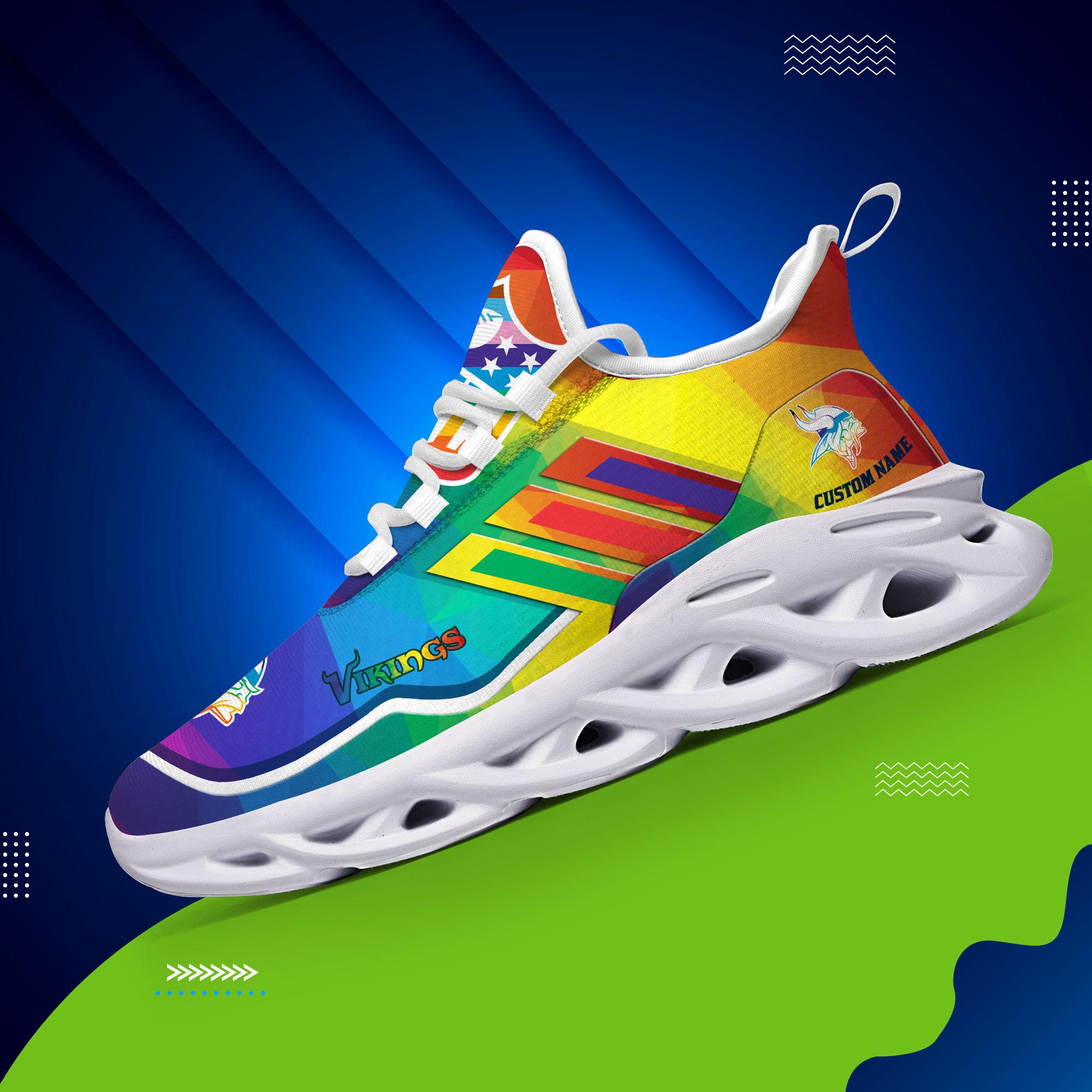 Personalized Minnesota Vikings Max Soul Shoes Sneakers for Men And Women – NFL Football Fan Shoes, Team Sneakers - Image 6