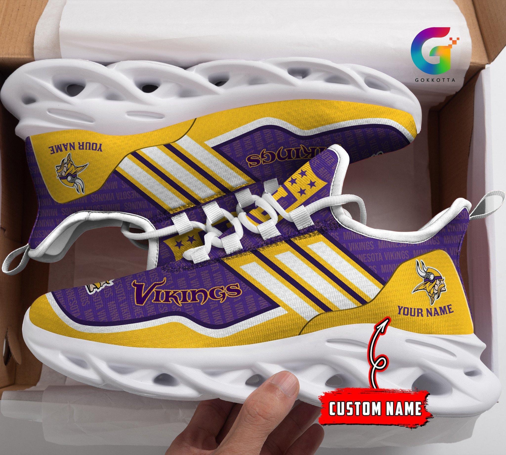 Personalized Minnesota Vikings Max Soul Shoes Sneakers for Men And Women – NFL Football Fan Shoes, Team Sneakers - Image 3