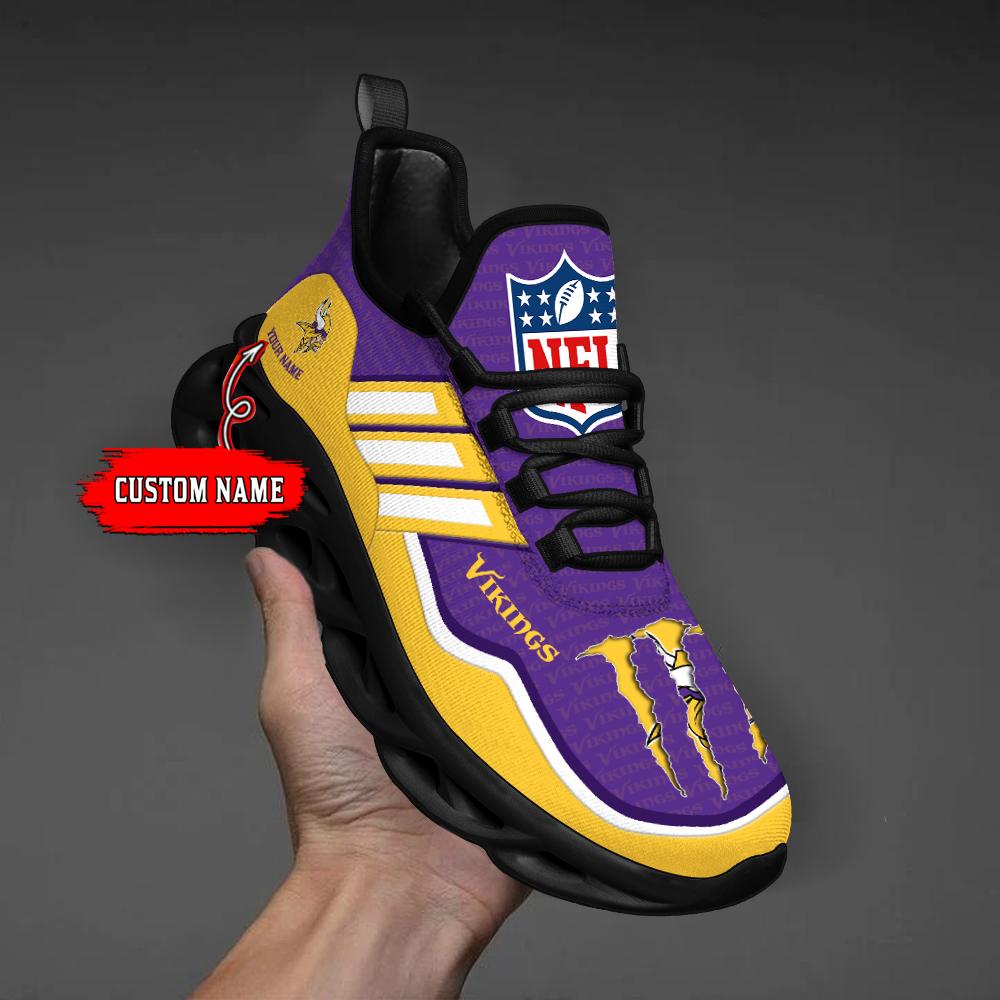 Personalized Minnesota Vikings Max Soul Shoes Sneakers for Men And Women – NFL Football Fan Shoes, Team Sneakers - Image 6