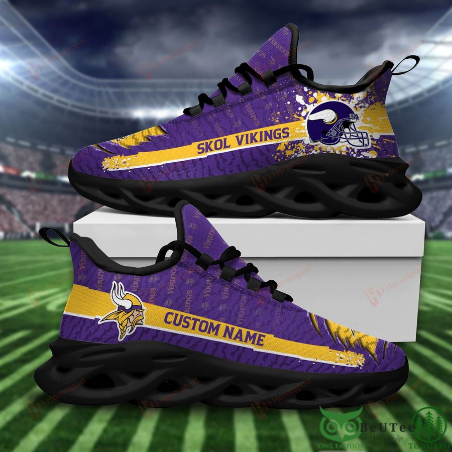 Personalized Minnesota Vikings Max Soul Shoes Sneakers for Men And Women – NFL Football Fan Shoes, Team Sneakers - Image 4