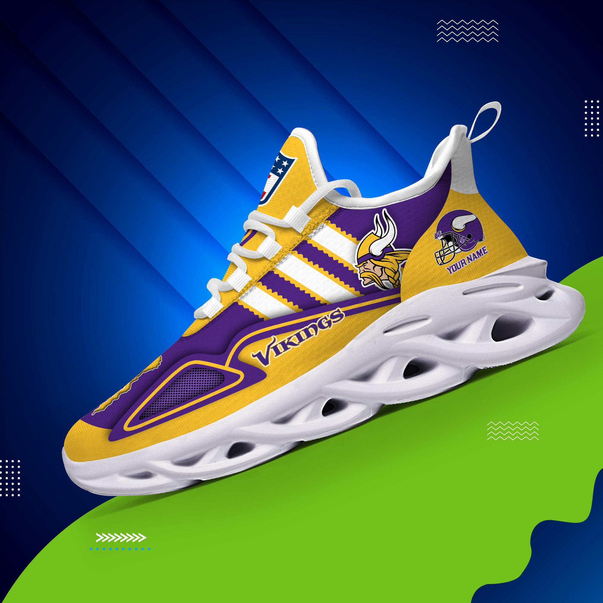 Personalized Minnesota Vikings Max Soul Shoes Sneakers for Men And Women – NFL Football Fan Shoes, Team Sneakers - Image 3