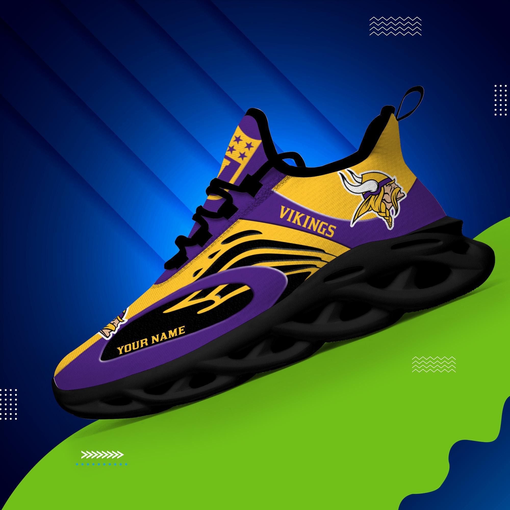 Personalized Minnesota Vikings Max Soul Shoes Sneakers for Men And Women – NFL Football Fan Shoes, Team Sneakers - Image 6