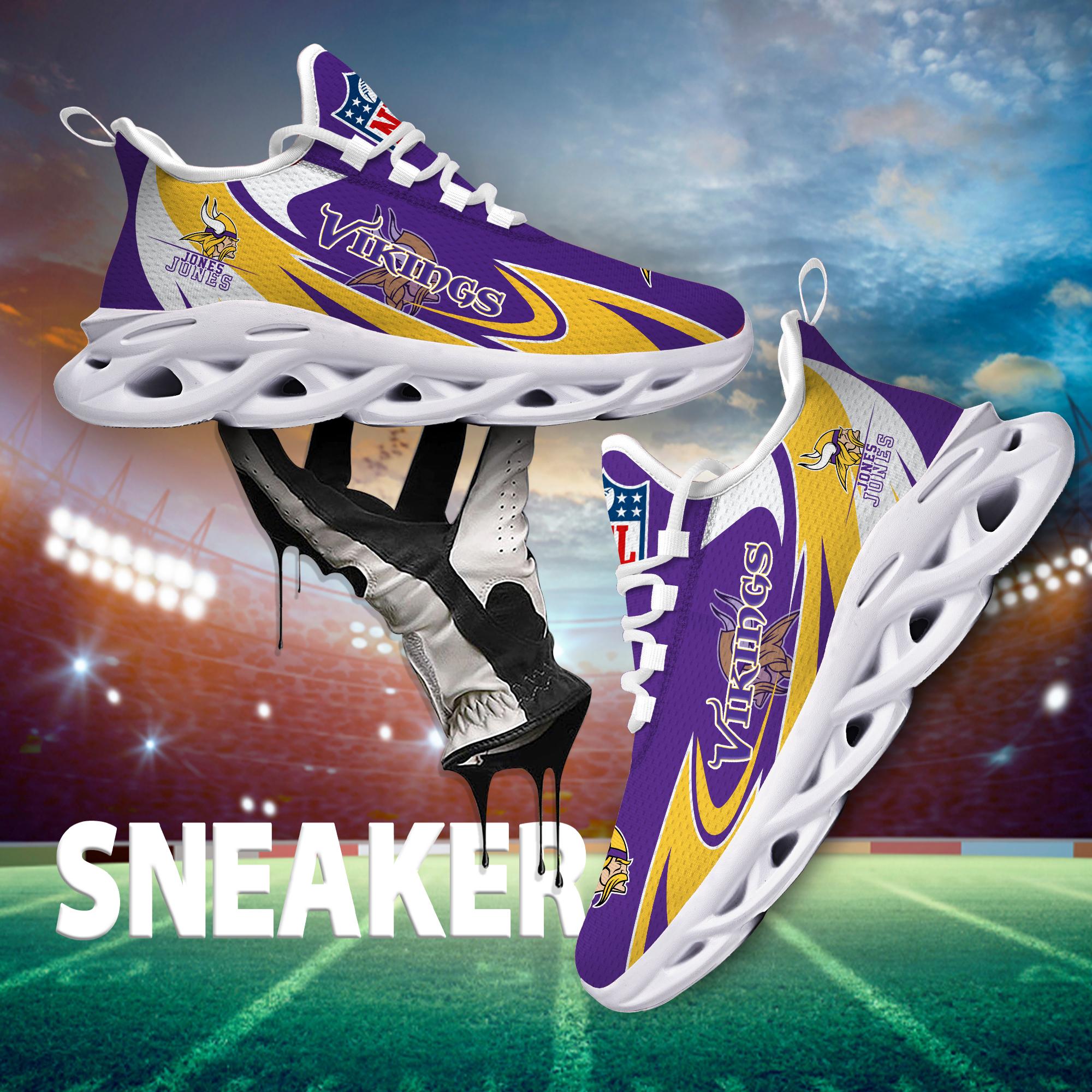 Personalized Minnesota Vikings Max Soul Shoes Sneakers for Men And Women – NFL Football Fan Shoes, Team Sneakers