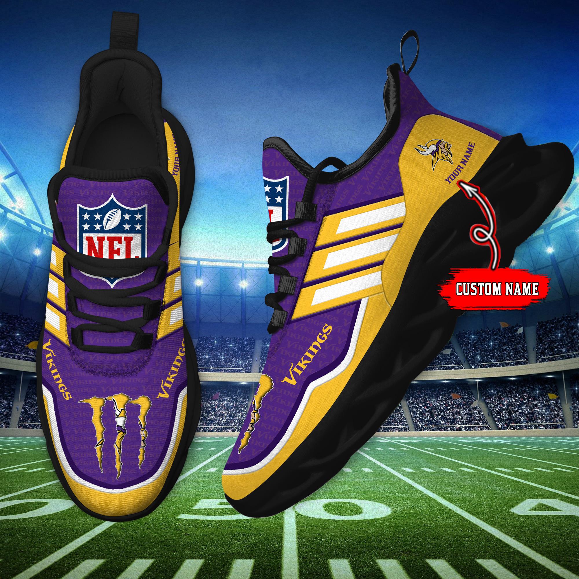 Personalized Minnesota Vikings Max Soul Shoes Sneakers for Men And Women – NFL Football Fan Shoes, Team Sneakers - Image 7