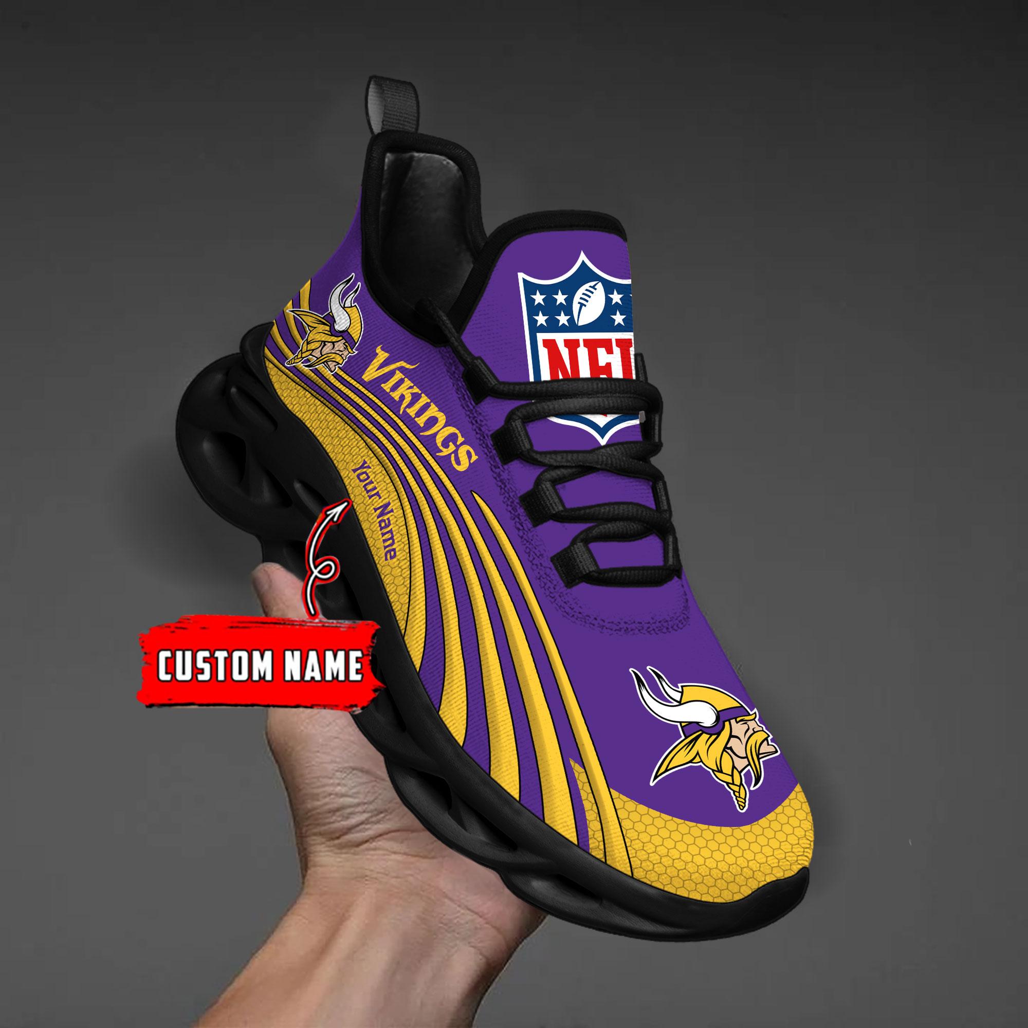 Personalized Minnesota Vikings Max Soul Shoes Sneakers for Men And Women – NFL Football Fan Shoes, Team Sneakers - Image 5