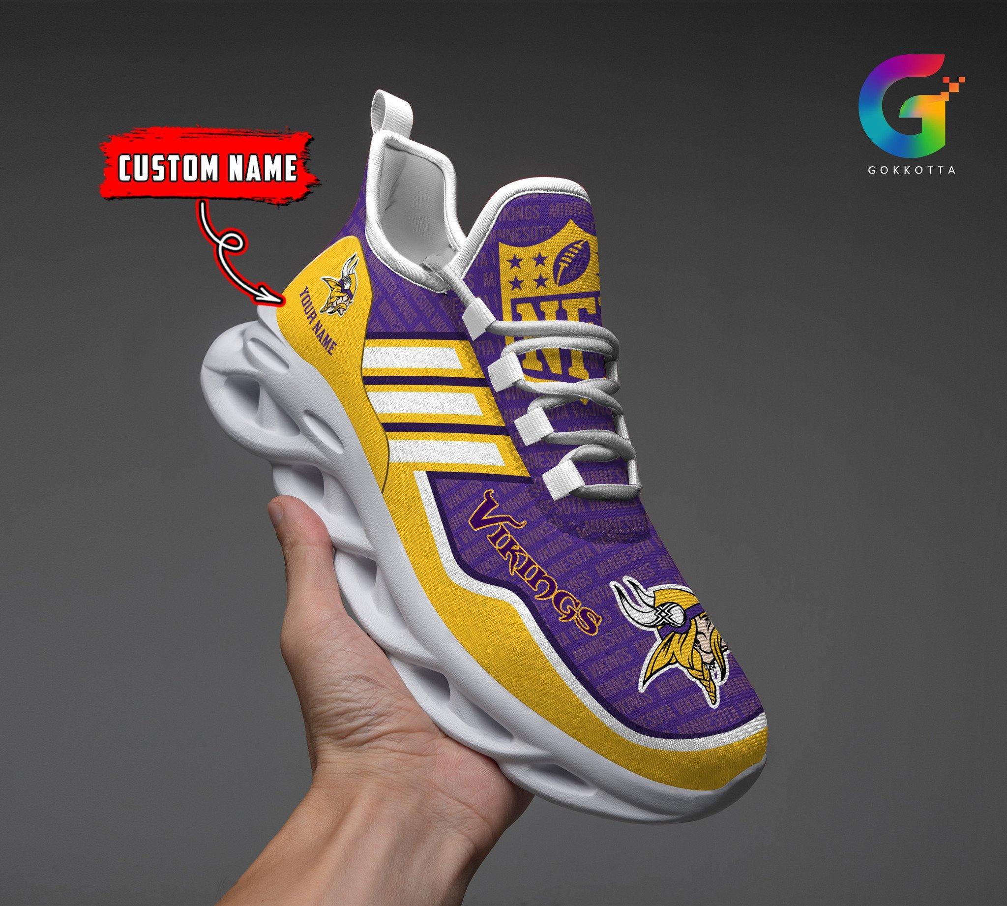 Personalized Minnesota Vikings Max Soul Shoes Sneakers for Men And Women – NFL Football Fan Shoes, Team Sneakers - Image 6