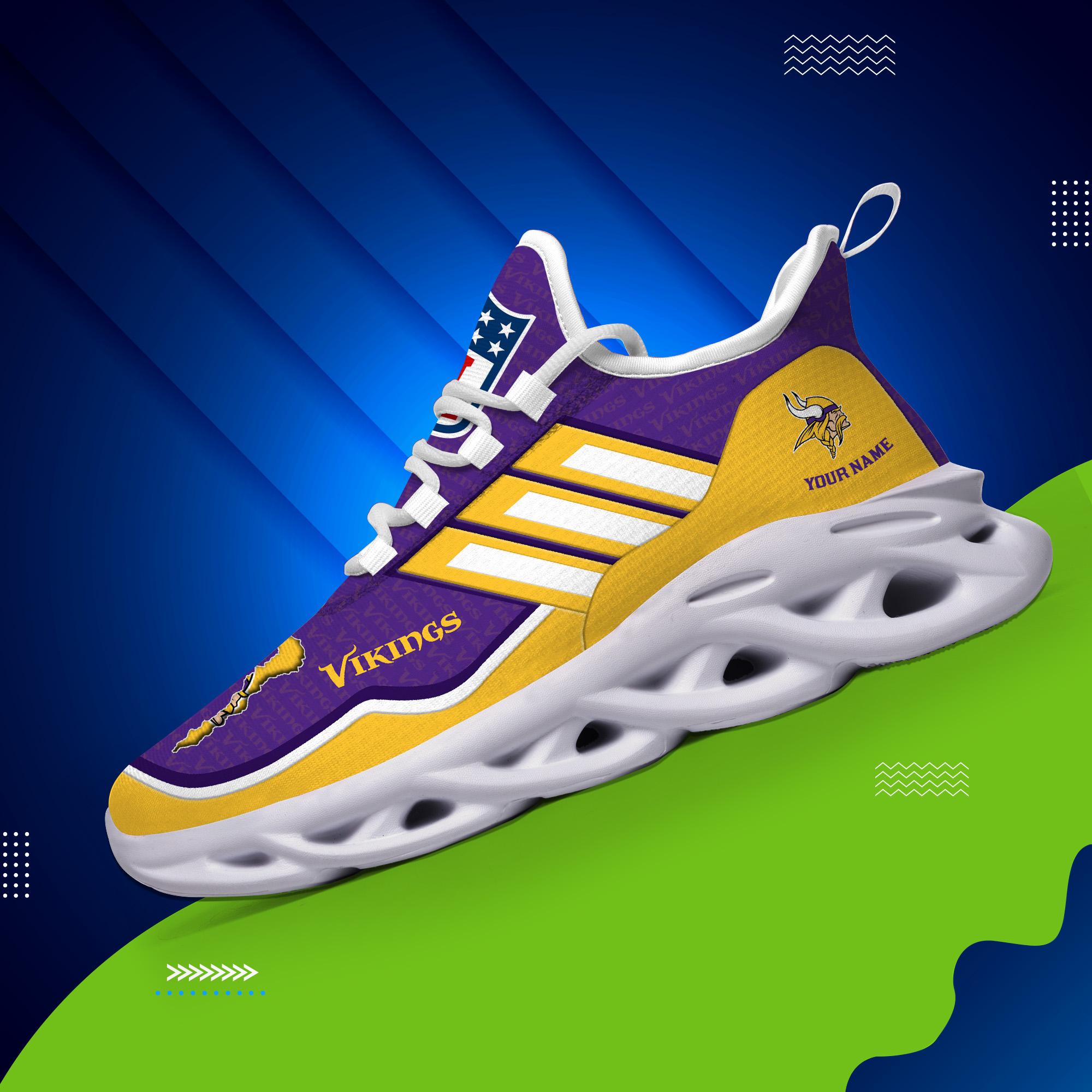 Personalized Minnesota Vikings Max Soul Shoes Sneakers for Men And Women – NFL Football Fan Shoes, Team Sneakers - Image 4