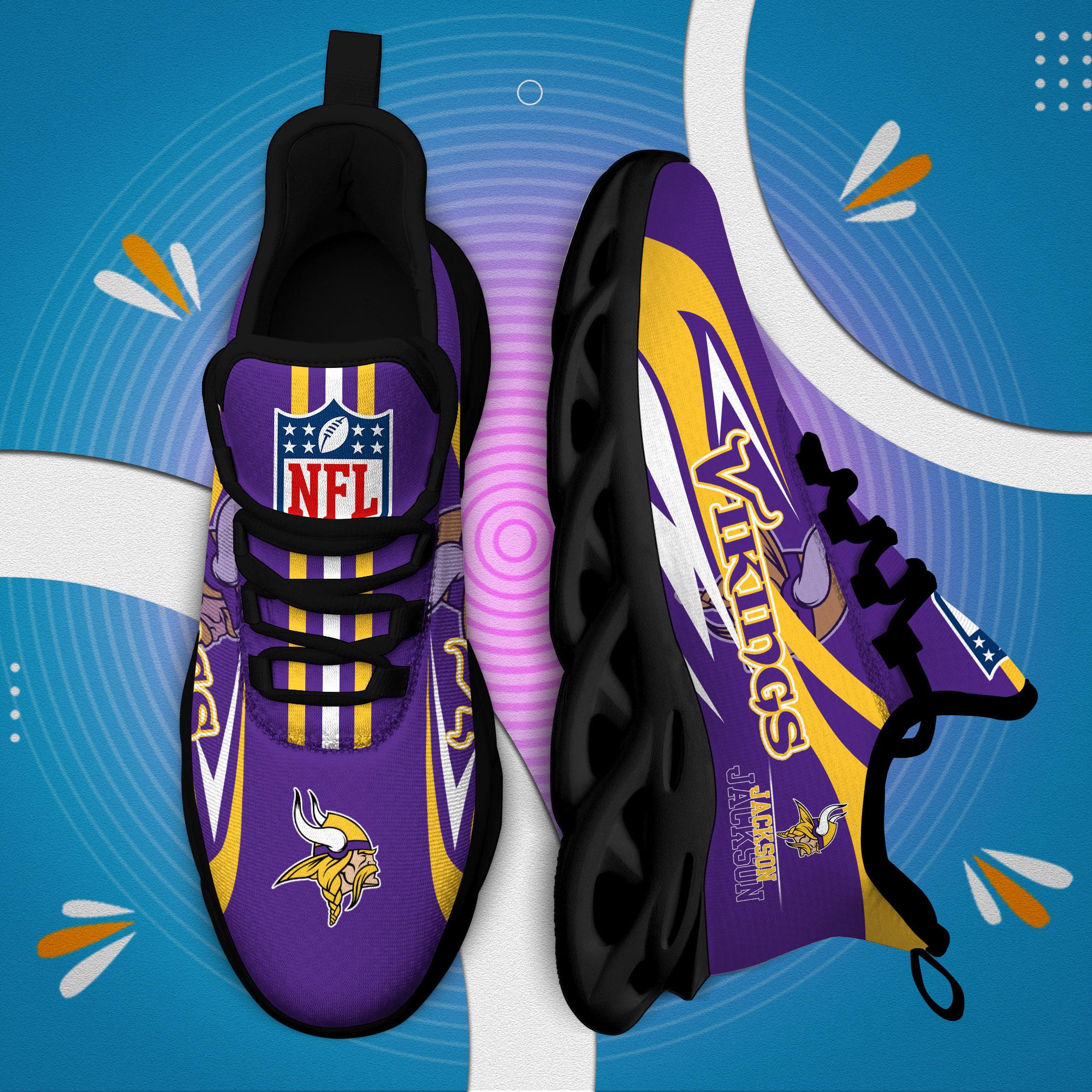 Personalized Minnesota Vikings Max Soul Shoes Sneakers for Men And Women – NFL Football Fan Shoes, Team Sneakers - Image 5