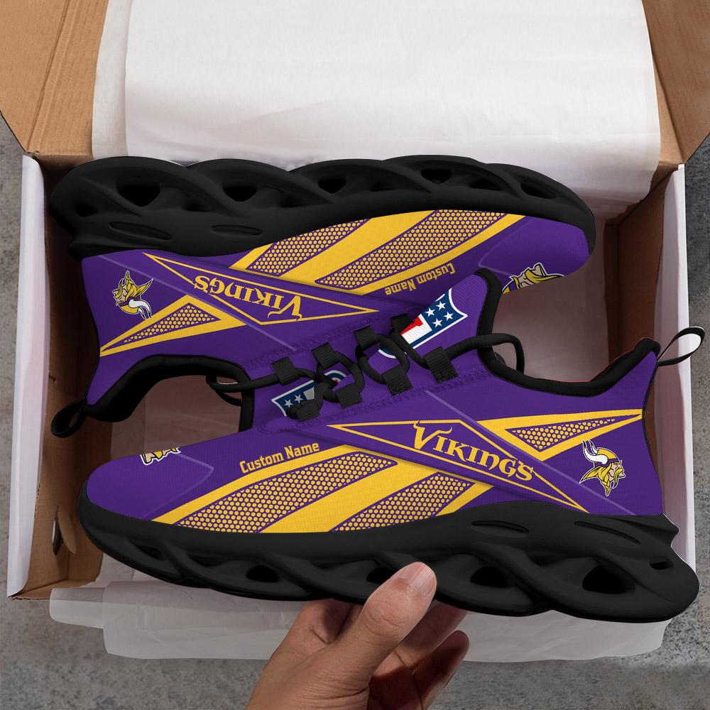 Personalized Minnesota Vikings Max Soul Shoes Sneakers for Men And Women – NFL Football Fan Shoes, Team Sneakers - Image 6
