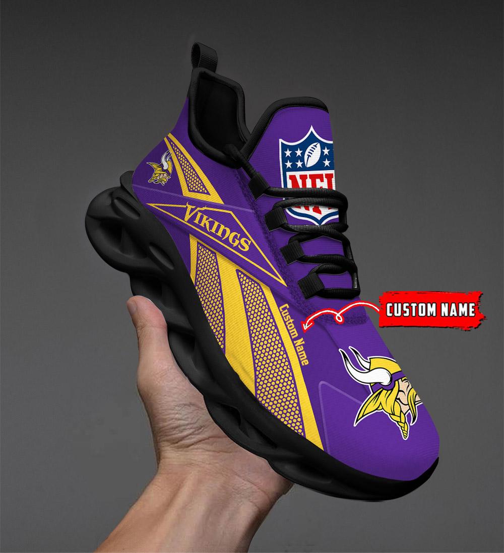 Personalized Minnesota Vikings Max Soul Shoes Sneakers for Men And Women – NFL Football Fan Shoes, Team Sneakers
