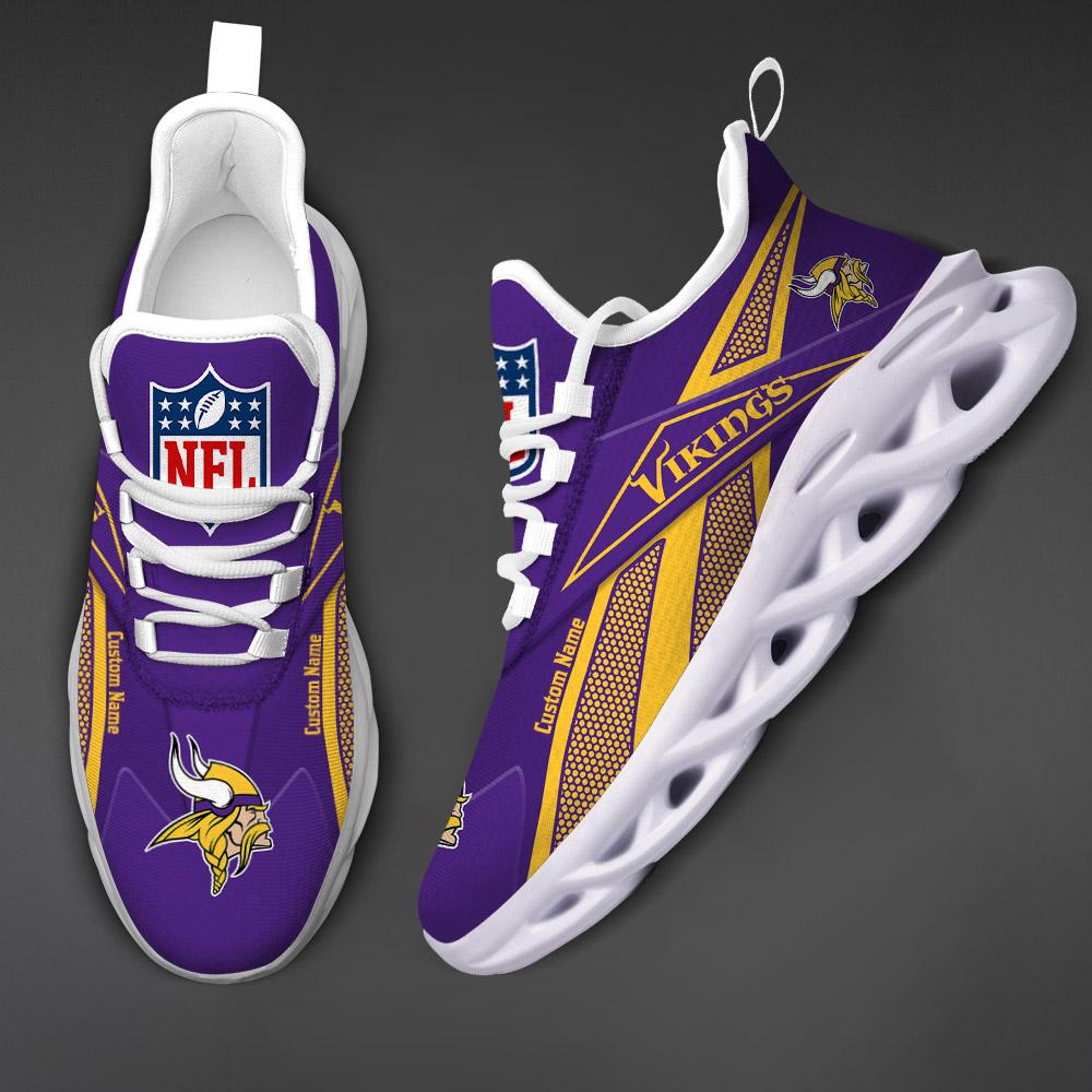 Personalized Minnesota Vikings Max Soul Shoes Sneakers for Men And Women – NFL Football Fan Shoes, Team Sneakers - Image 5