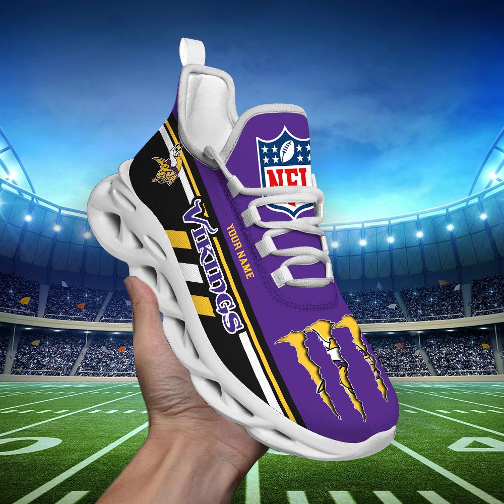 Personalized Minnesota Vikings Max Soul Shoes Sneakers for Men And Women – NFL Football Fan Shoes, Team Sneakers