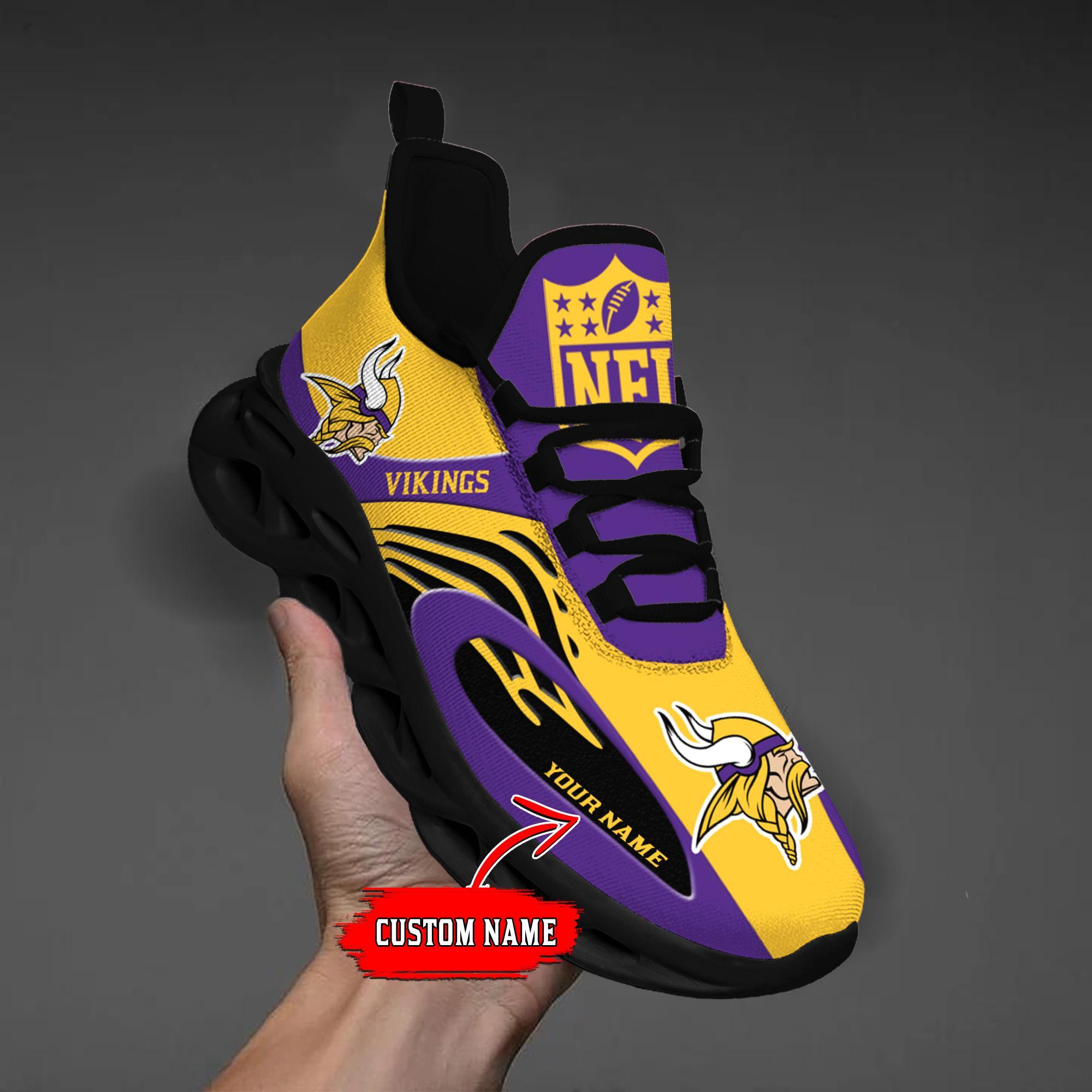 Personalized Minnesota Vikings Max Soul Shoes Sneakers for Men And Women – NFL Football Fan Shoes, Team Sneakers - Image 9
