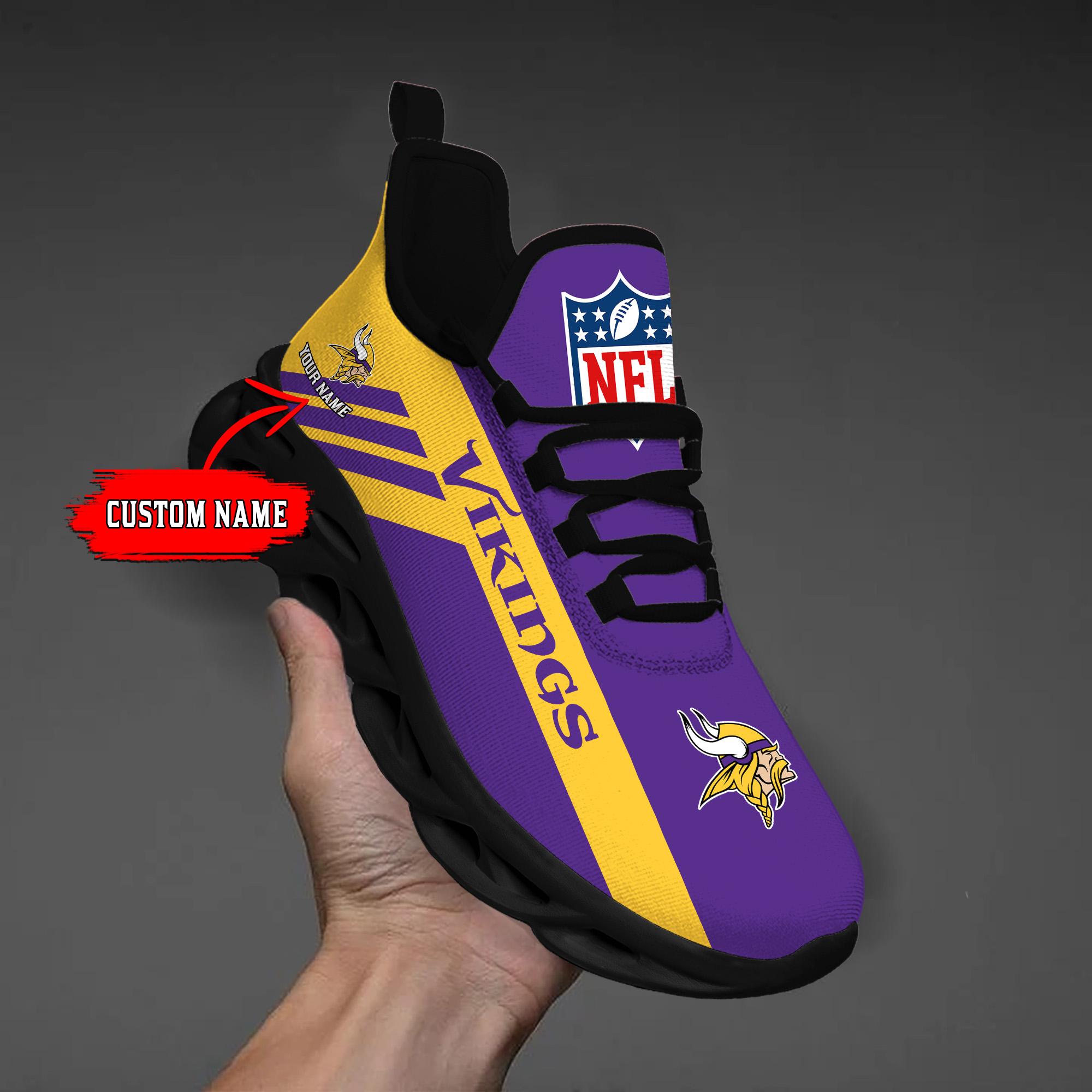 Personalized Minnesota Vikings Max Soul Shoes Sneakers for Men And Women – NFL Football Fan Shoes, Team Sneakers - Image 3
