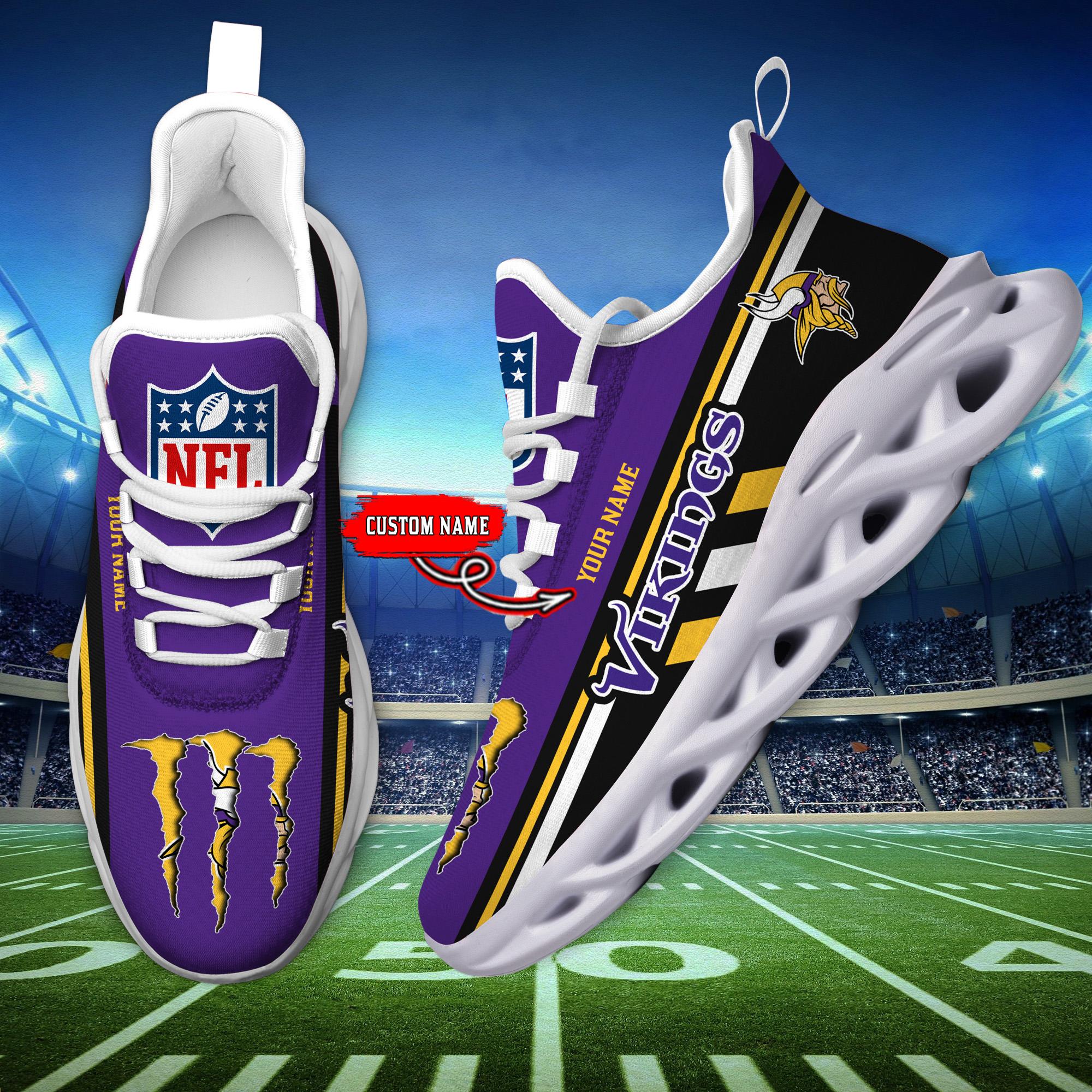 Personalized Minnesota Vikings Max Soul Shoes Sneakers for Men And Women – NFL Football Fan Shoes, Team Sneakers - Image 7