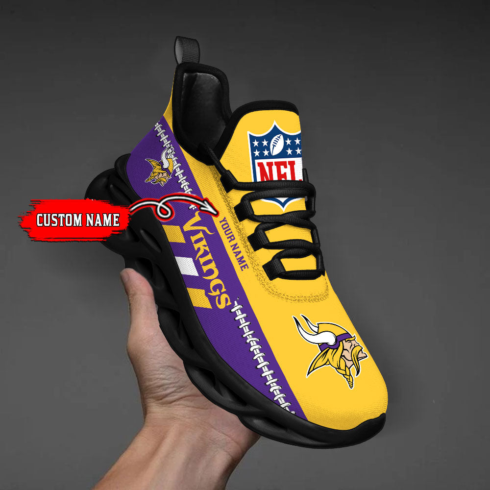 Personalized Minnesota Vikings Max Soul Shoes Sneakers for Men And Women – NFL Football Fan Shoes, Team Sneakers - Image 6