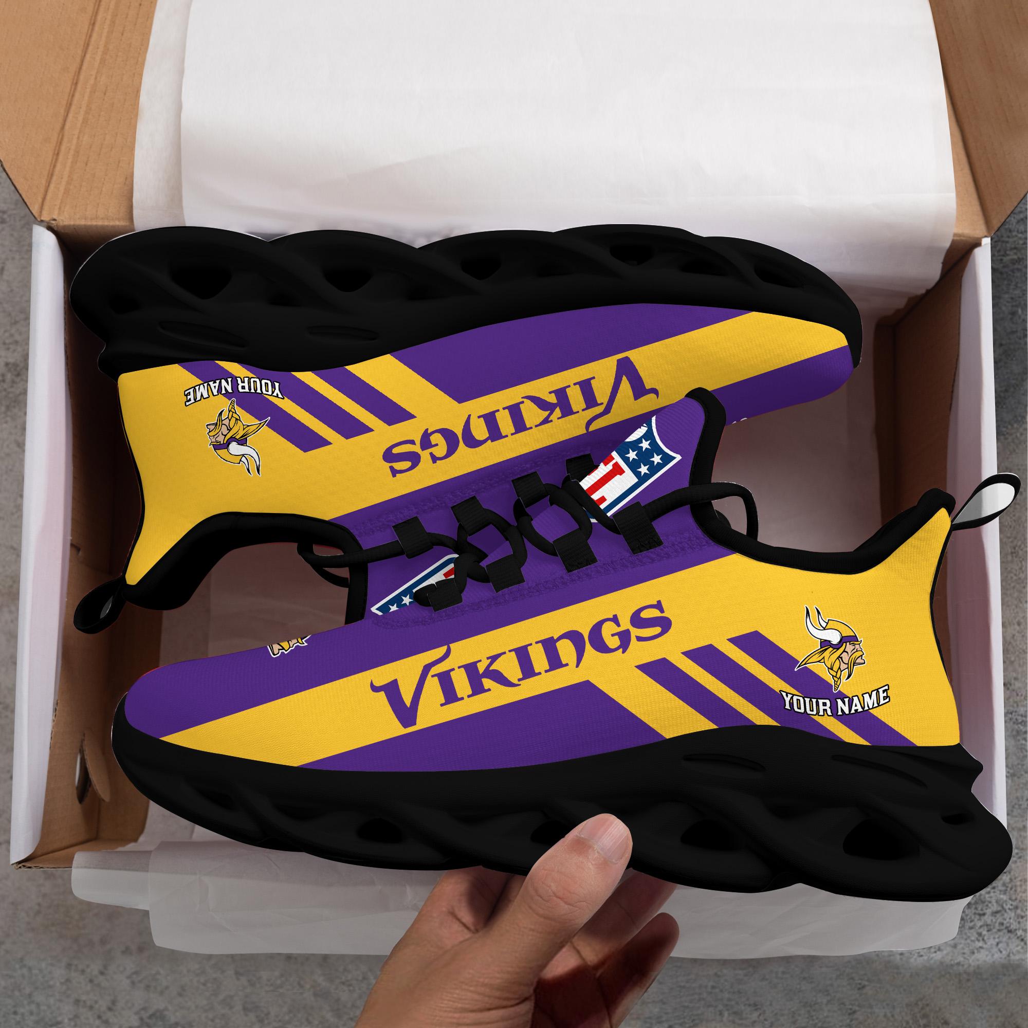 Personalized Minnesota Vikings Max Soul Shoes Sneakers for Men And Women – NFL Football Fan Shoes, Team Sneakers - Image 8