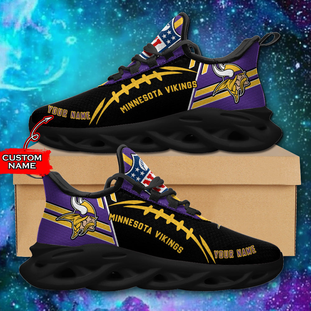 Personalized Minnesota Vikings Max Soul Shoes Sneakers for Men And Women – NFL Football Fan Shoes, Team Sneakers - Image 3