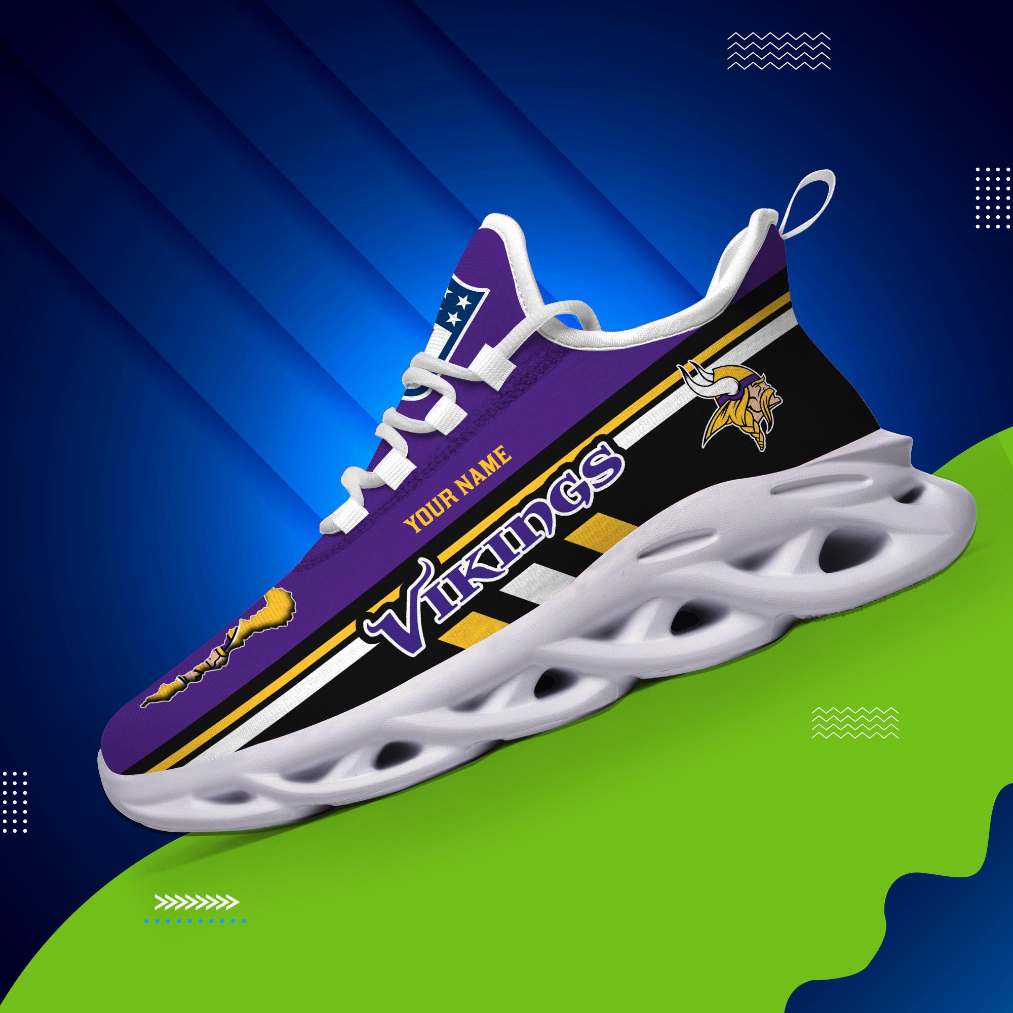 Personalized Minnesota Vikings Max Soul Shoes Sneakers for Men And Women – NFL Football Fan Shoes, Team Sneakers - Image 5