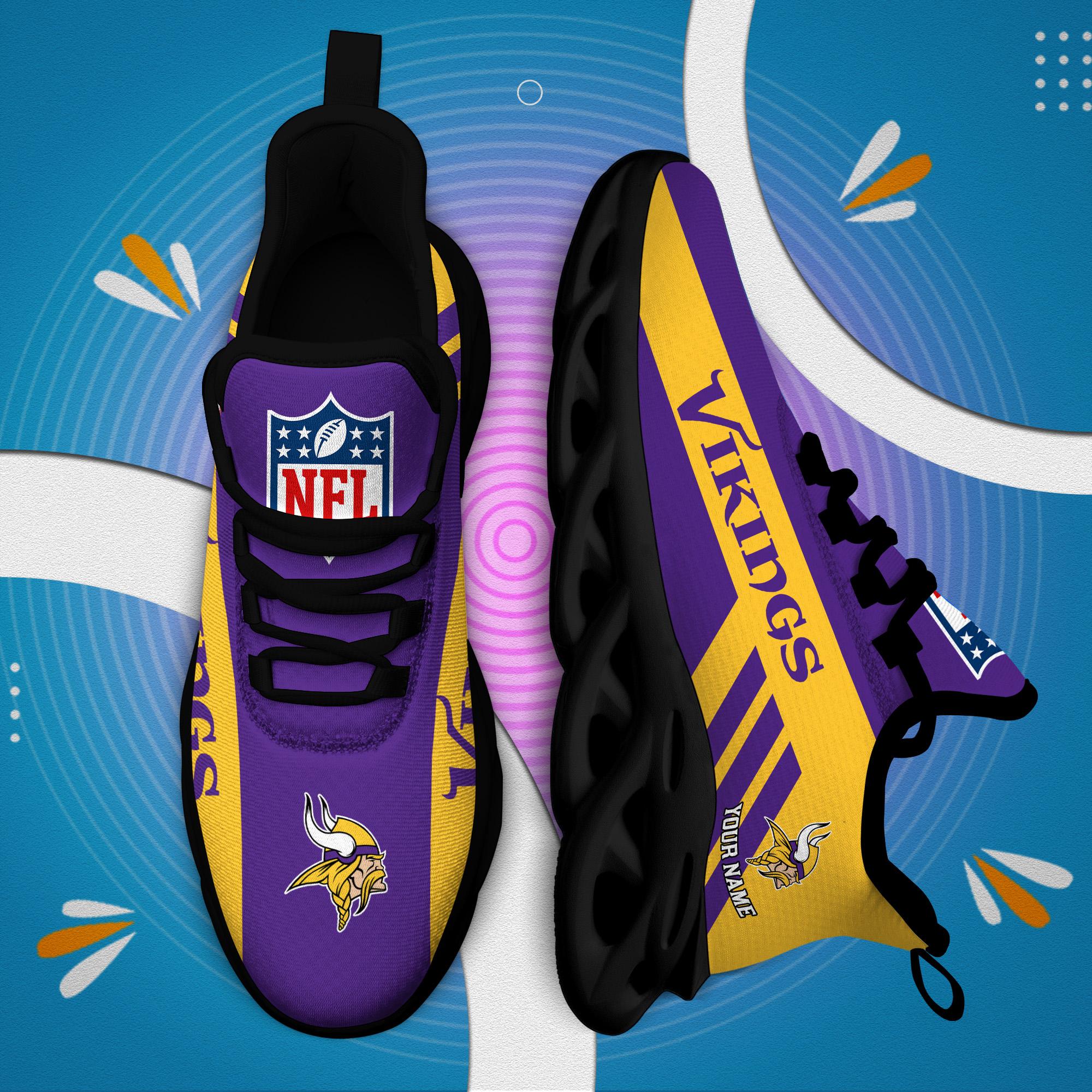 Personalized Minnesota Vikings Max Soul Shoes Sneakers for Men And Women – NFL Football Fan Shoes, Team Sneakers - Image 6