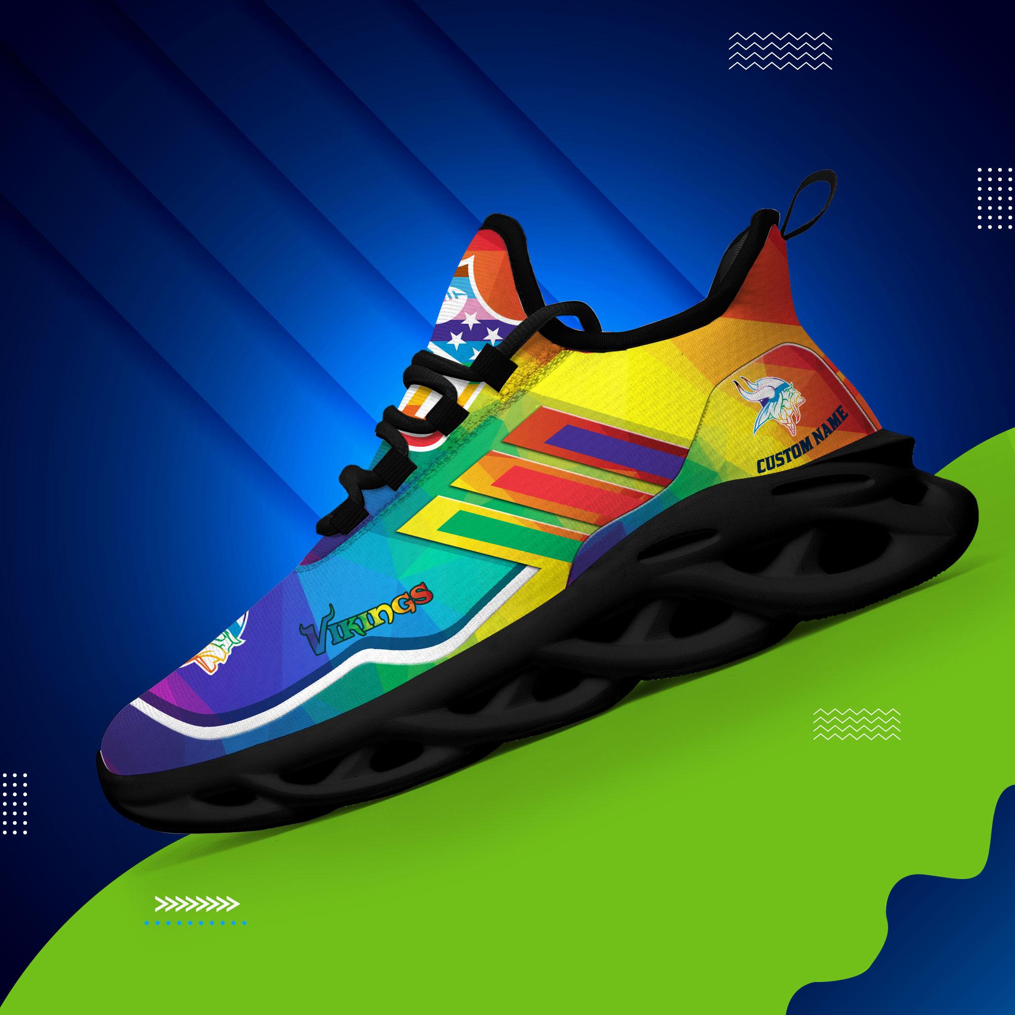 Personalized Minnesota Vikings Max Soul Shoes Sneakers for Men And Women – NFL Football Fan Shoes, Team Sneakers - Image 5