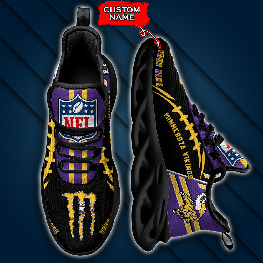 Personalized Minnesota Vikings Max Soul Shoes Sneakers for Men And Women – NFL Football Fan Shoes, Team Sneakers - Image 4