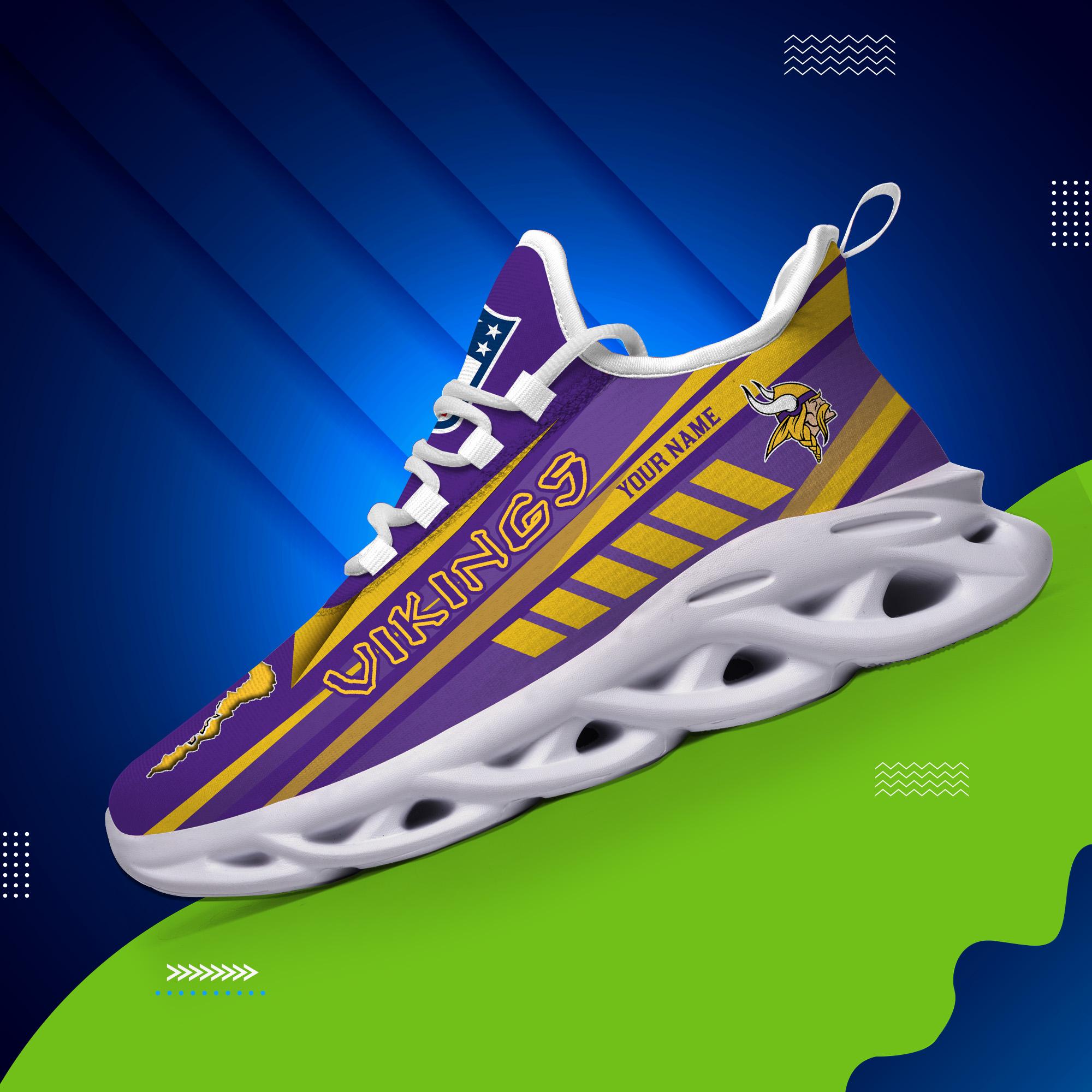 Personalized Minnesota Vikings Max Soul Shoes Sneakers for Men And Women – NFL Football Fan Shoes, Team Sneakers - Image 4