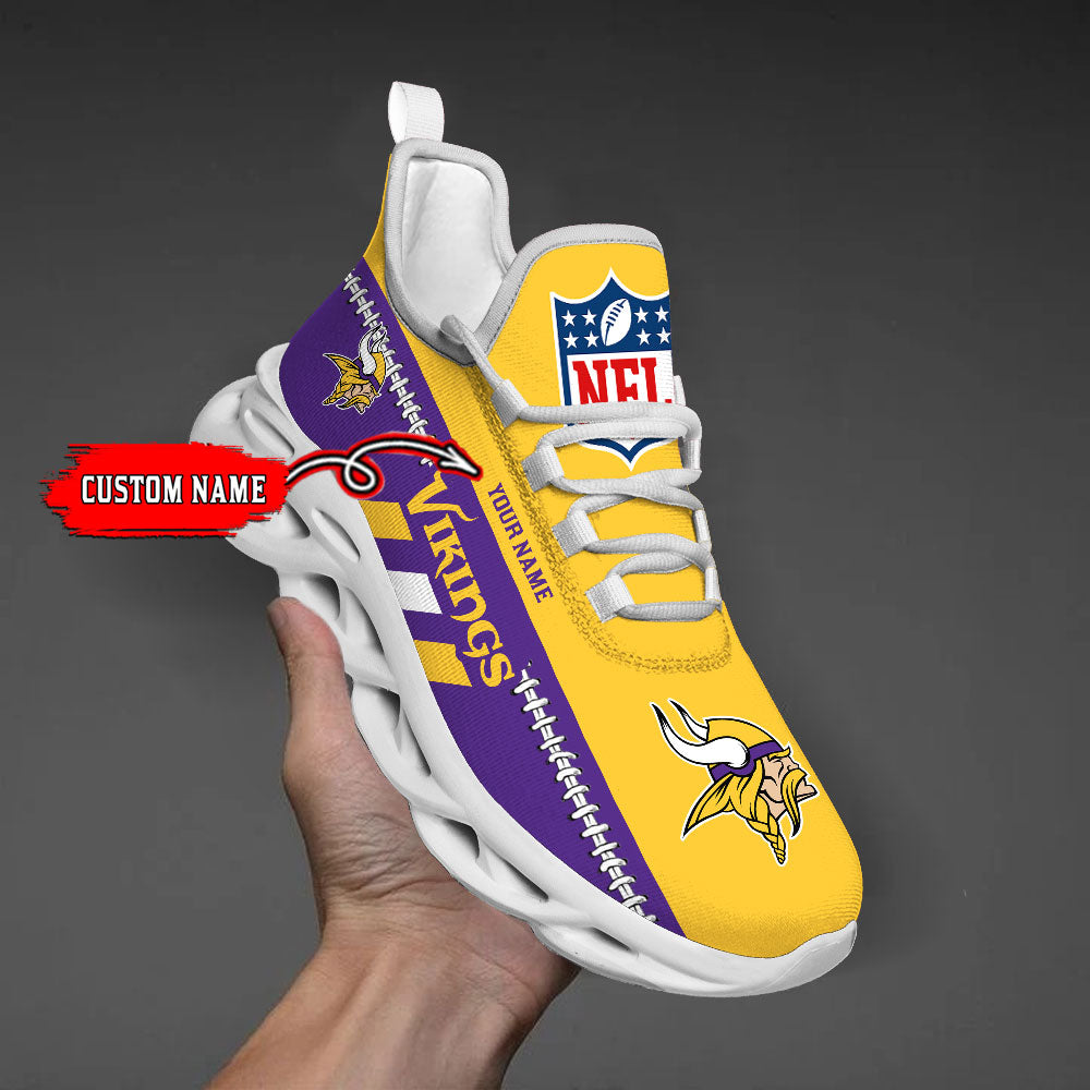 Personalized Minnesota Vikings Max Soul Shoes Sneakers for Men And Women – NFL Football Fan Shoes, Team Sneakers