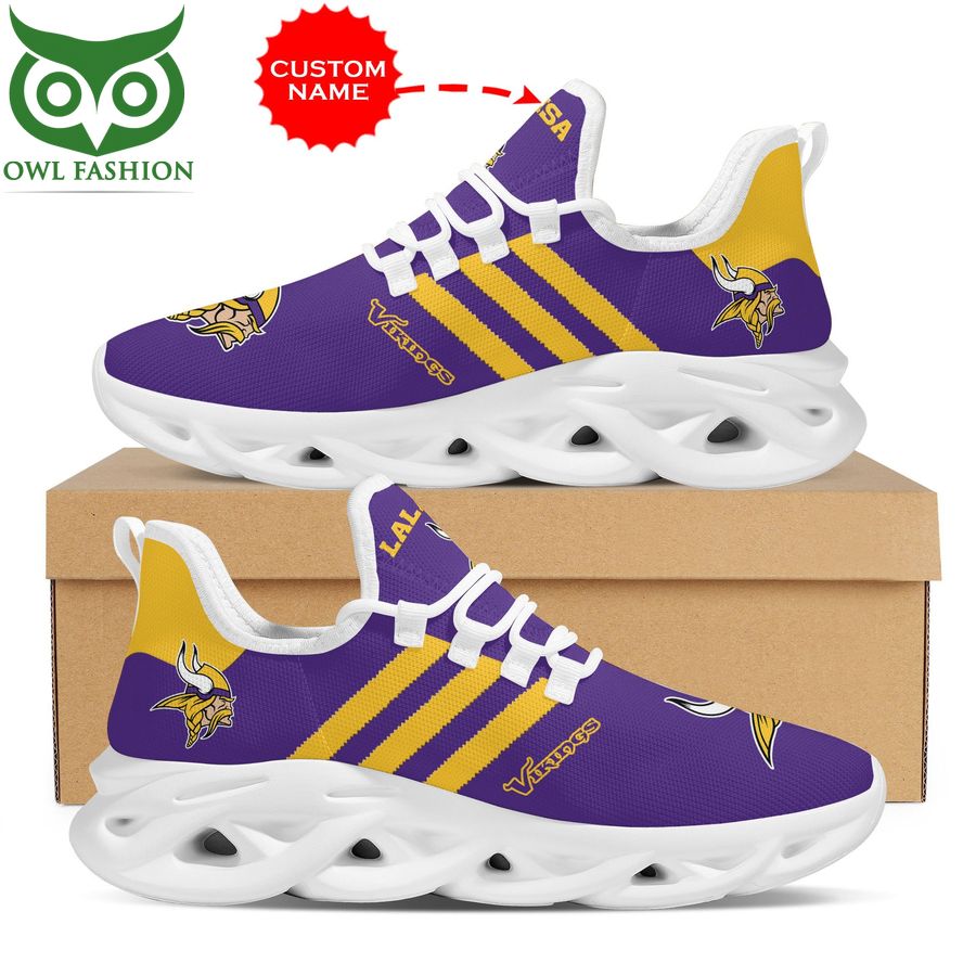 Personalized Minnesota Vikings Max Soul Shoes Sneakers for Men And Women – NFL Football Fan Shoes, Team Sneakers