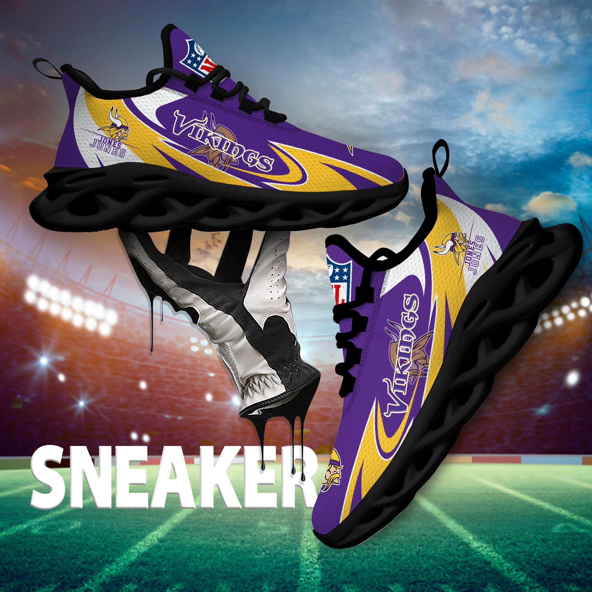 Personalized Minnesota Vikings Max Soul Shoes Sneakers for Men And Women – NFL Football Fan Shoes, Team Sneakers - Image 7