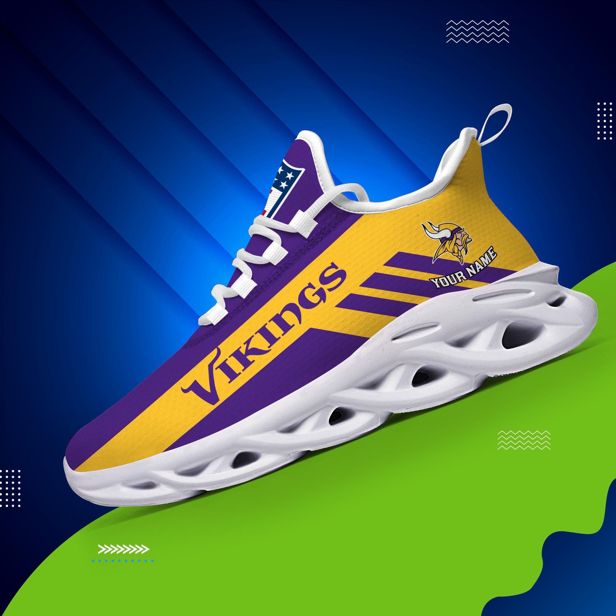 Personalized Minnesota Vikings Max Soul Shoes Sneakers for Men And Women – NFL Football Fan Shoes, Team Sneakers - Image 5