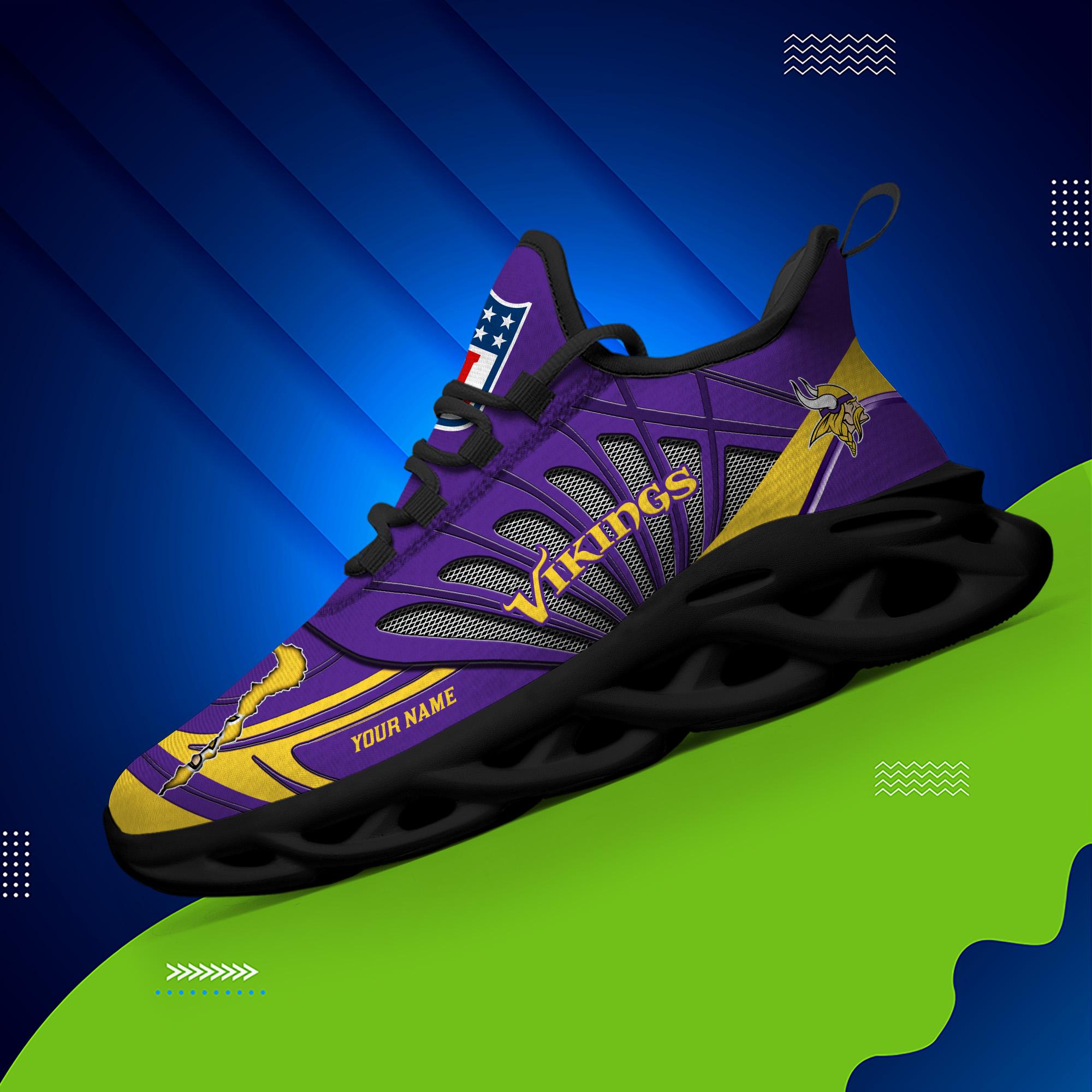 Personalized Minnesota Vikings Max Soul Shoes Sneakers for Men And Women – NFL Football Fan Shoes, Team Sneakers - Image 4
