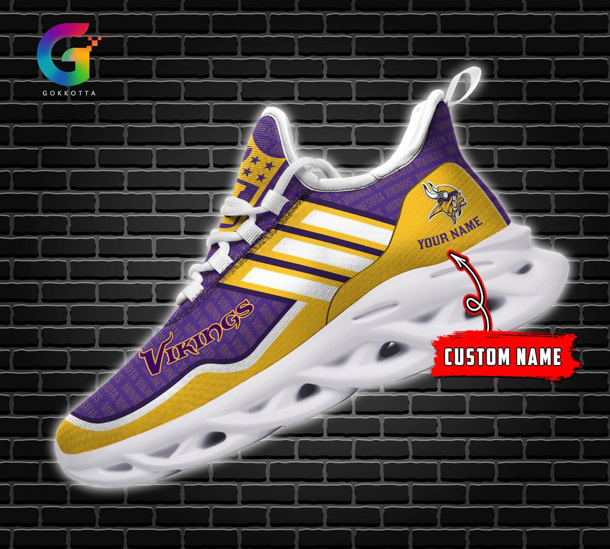 Personalized Minnesota Vikings Max Soul Shoes Sneakers for Men And Women – NFL Football Fan Shoes, Team Sneakers - Image 5