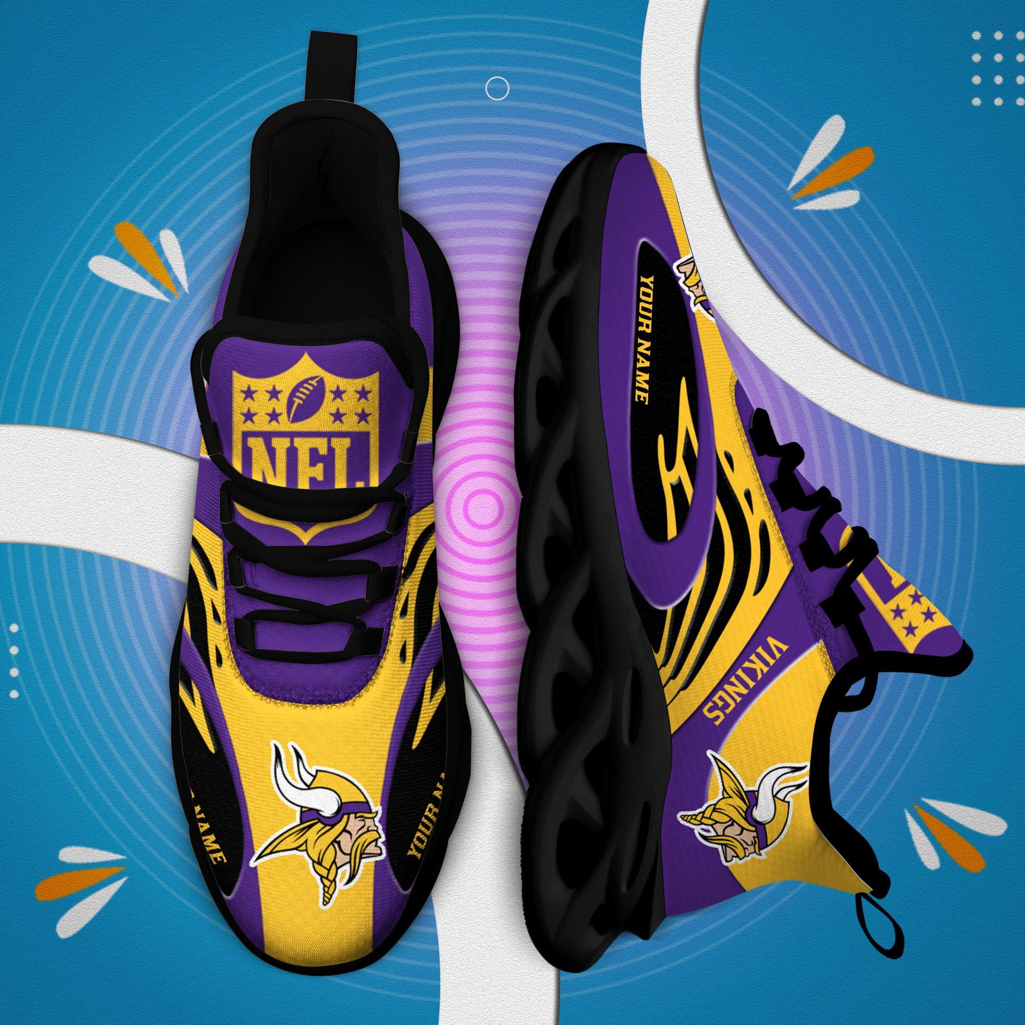 Personalized Minnesota Vikings Max Soul Shoes Sneakers for Men And Women – NFL Football Fan Shoes, Team Sneakers - Image 8
