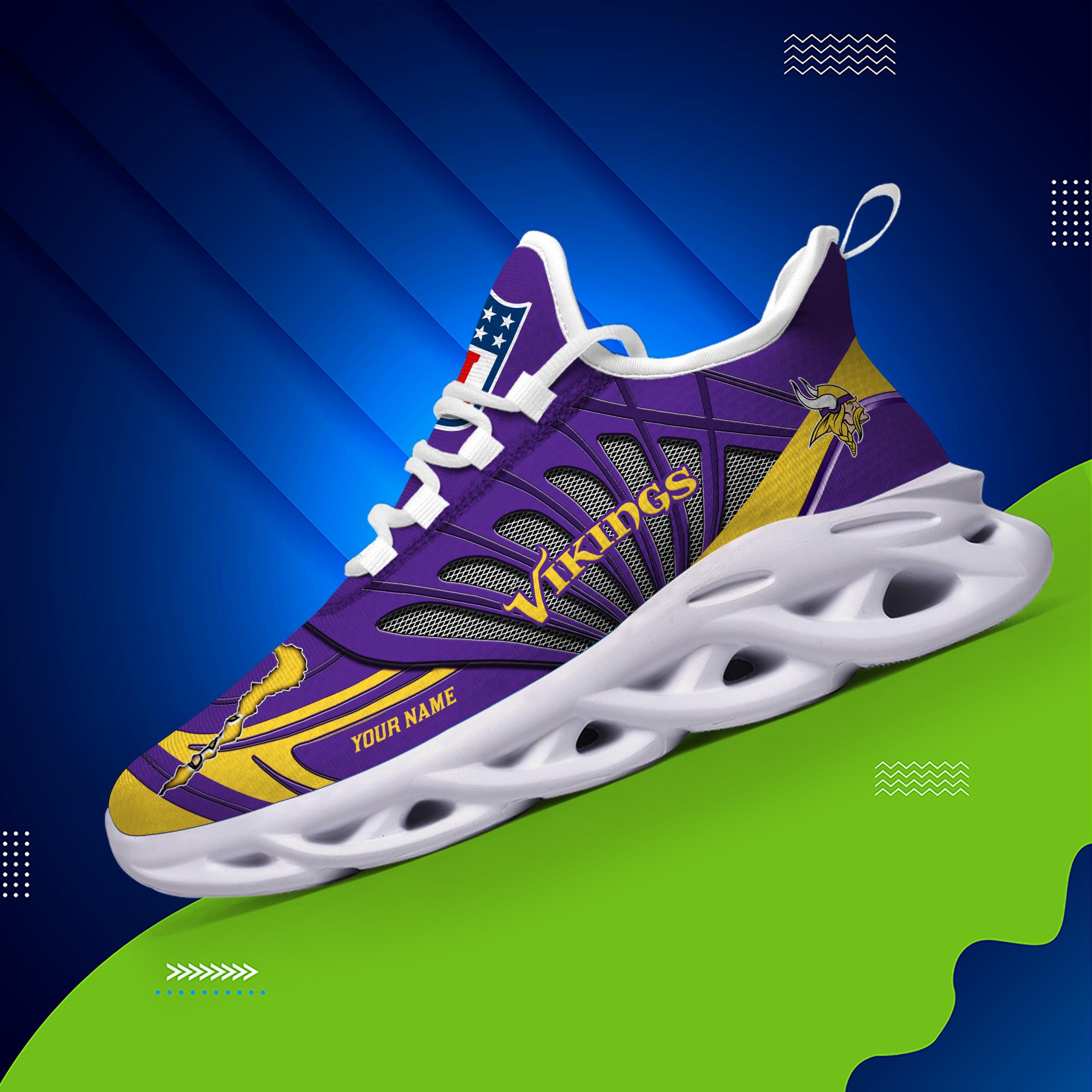 Personalized Minnesota Vikings Max Soul Shoes Sneakers for Men And Women – NFL Football Fan Shoes, Team Sneakers - Image 3