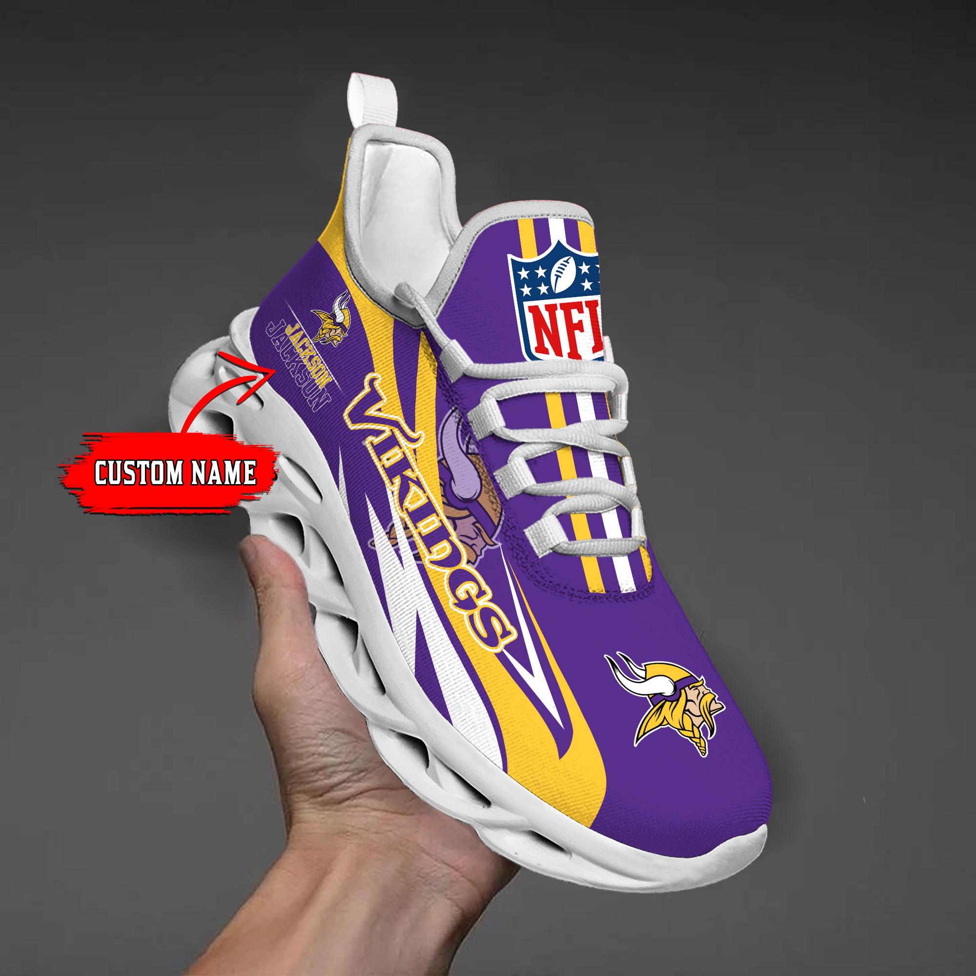 Personalized Minnesota Vikings Max Soul Shoes Sneakers for Men And Women – NFL Football Fan Shoes, Team Sneakers