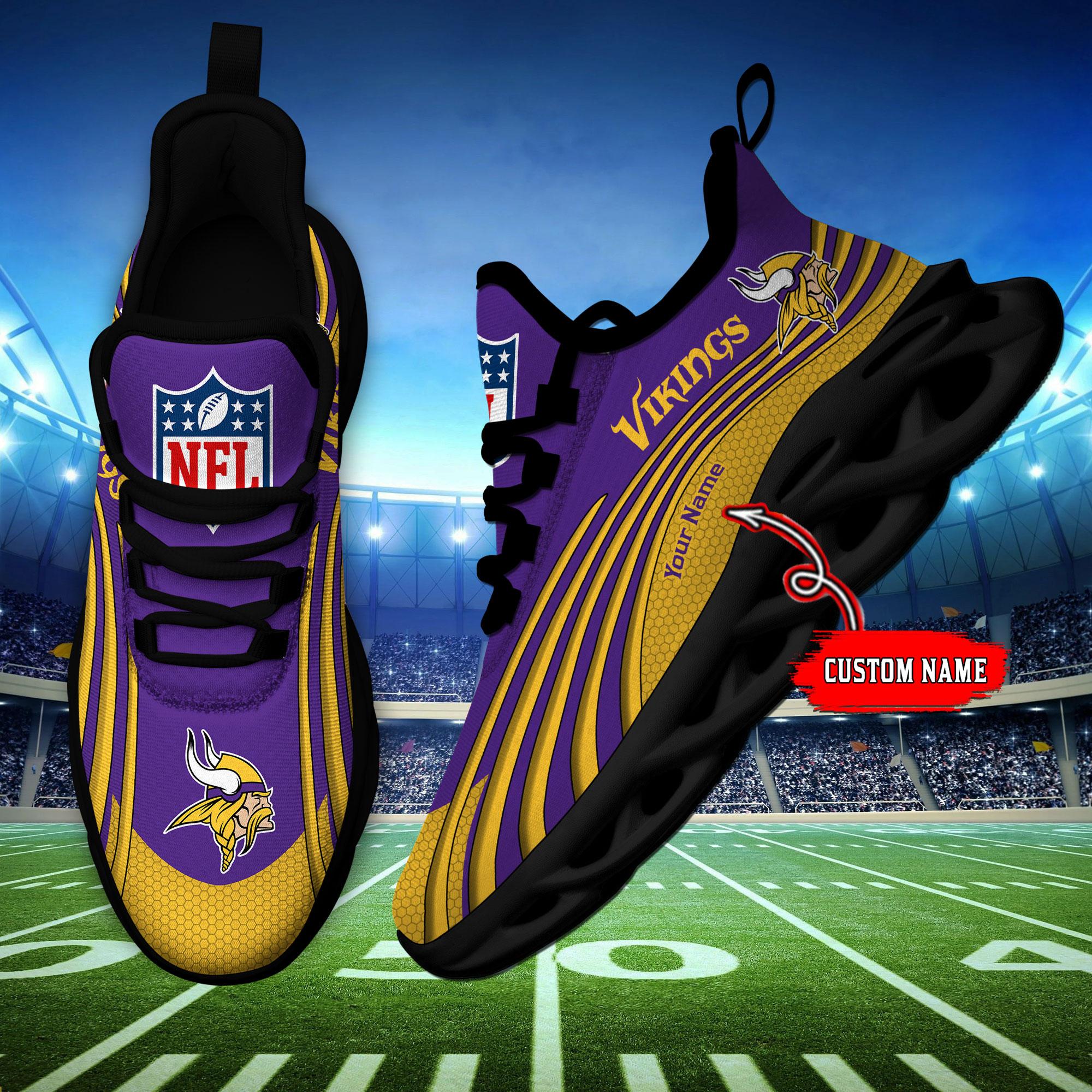 Personalized Minnesota Vikings Max Soul Shoes Sneakers for Men And Women – NFL Football Fan Shoes, Team Sneakers - Image 6