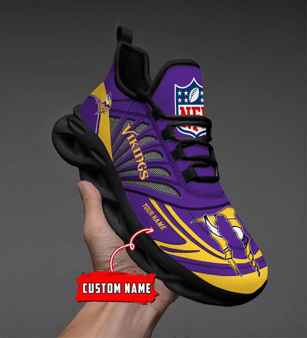 Personalized Minnesota Vikings Max Soul Shoes Sneakers for Men And Women – NFL Football Fan Shoes, Team Sneakers - Image 6