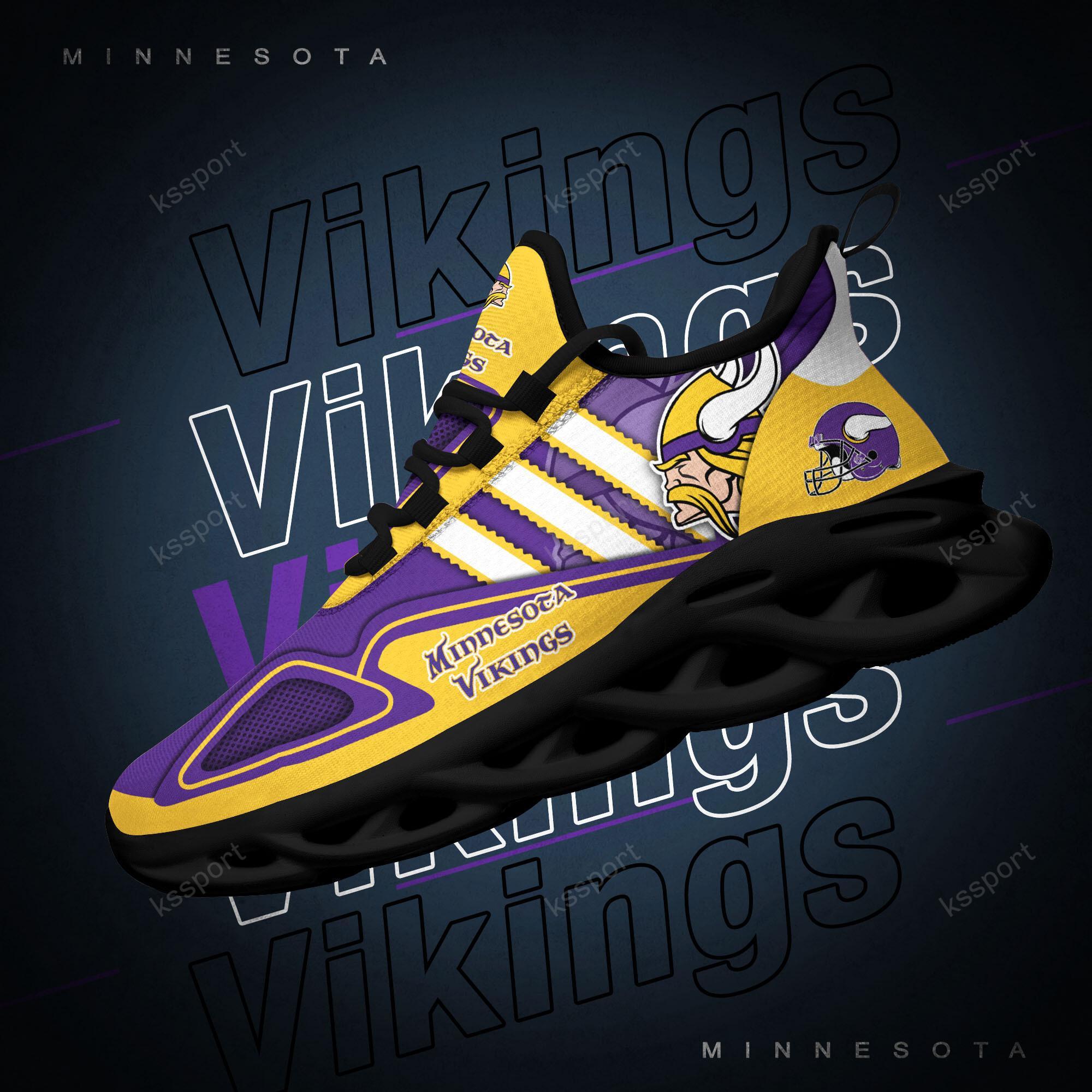 Personalized Minnesota Vikings Max Soul Shoes Sneakers for Men And Women – NFL Football Fan Shoes, Team Sneakers - Image 3