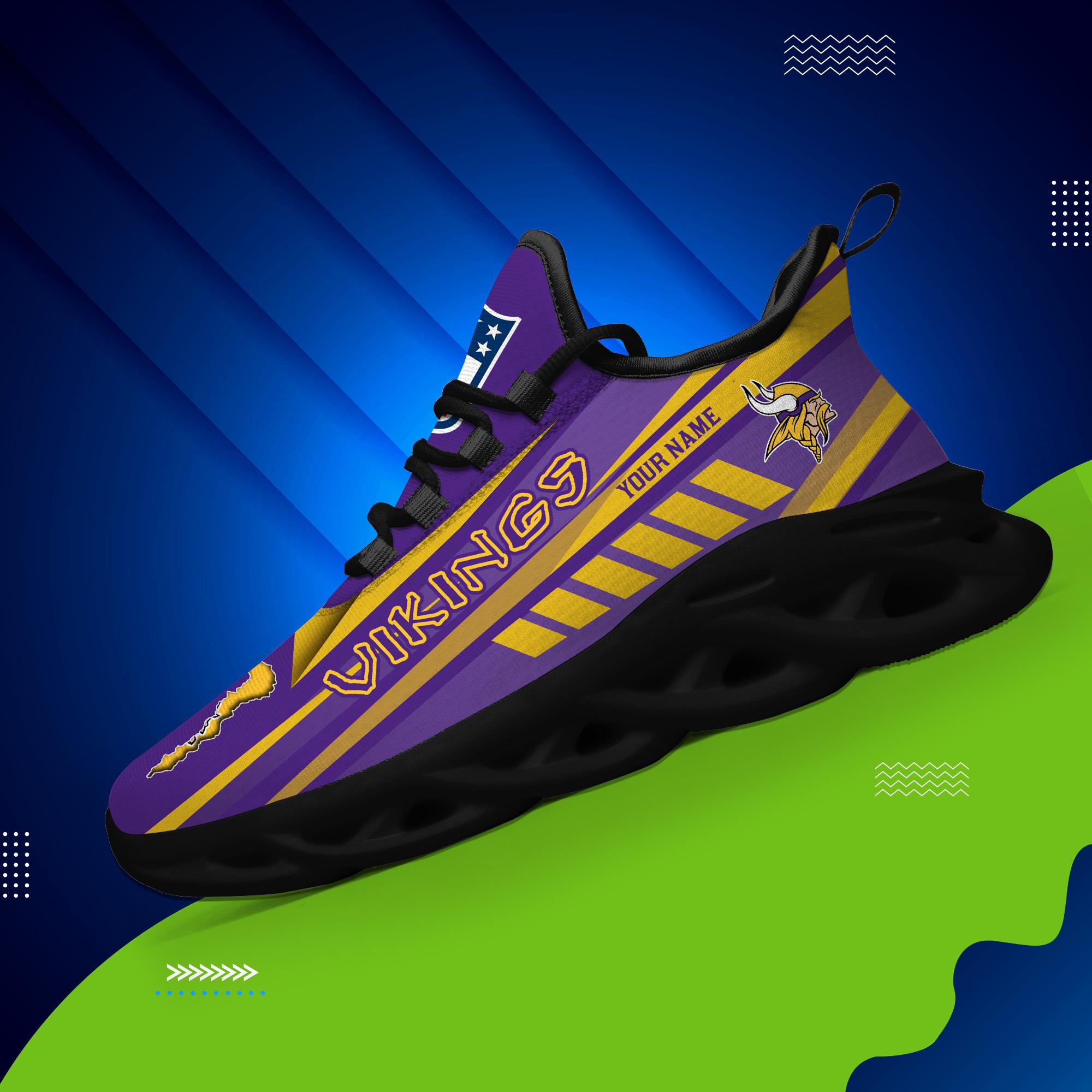 Personalized Minnesota Vikings Max Soul Shoes Sneakers for Men And Women – NFL Football Fan Shoes, Team Sneakers - Image 3