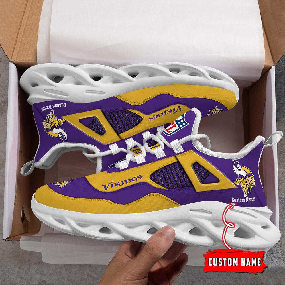 Personalized Minnesota Vikings Max Soul Shoes Sneakers for Men And Women – NFL Football Fan Shoes, Team Sneakers