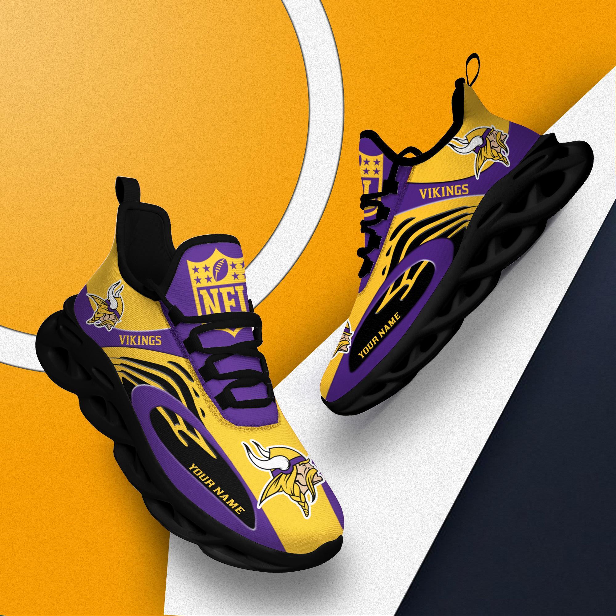 Personalized Minnesota Vikings Max Soul Shoes Sneakers for Men And Women – NFL Football Fan Shoes, Team Sneakers - Image 4